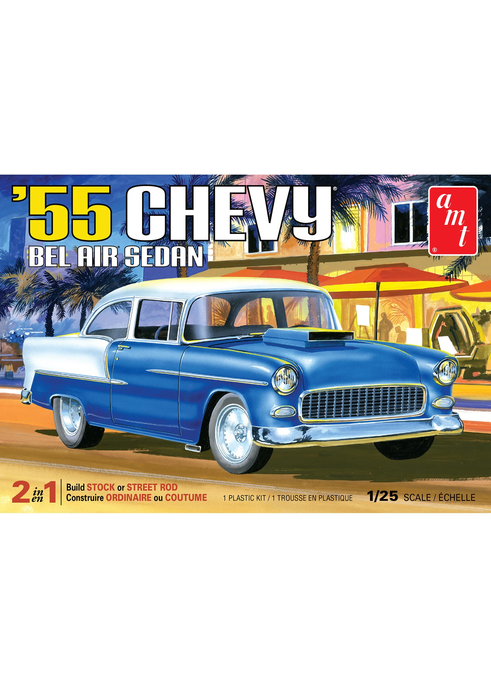 AMT 1119 - 1/25 1955 Chevy Bel Air Sedan Car 3 AMT 1119 - 1/25 1955 Chevy Bel Air Sedan Car