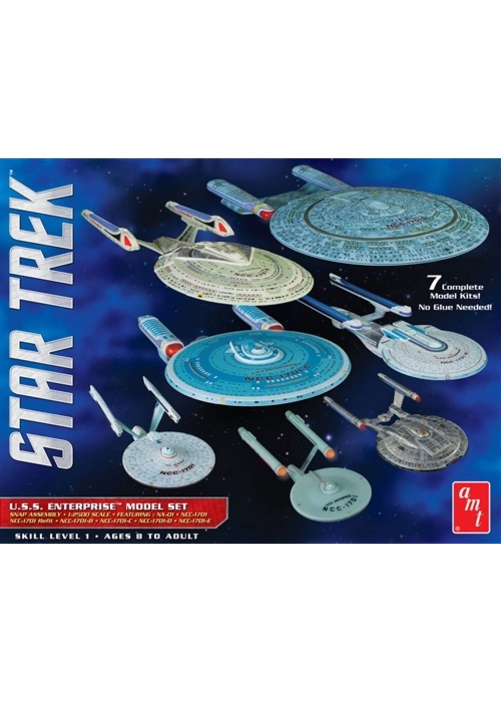 AMT 954 - 1/2500 Star Trek U.S.S. Enterprise - 7 Piece Set 3 AMT 954 - 1/2500 Star Trek U.S.S. Enterprise - 7 Piece Set