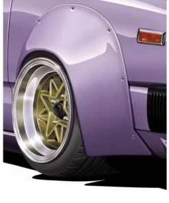 Alternative view of Aoshima 05386 - 1/24 Techno TRV 14" Tires & Wheels Set (4)
