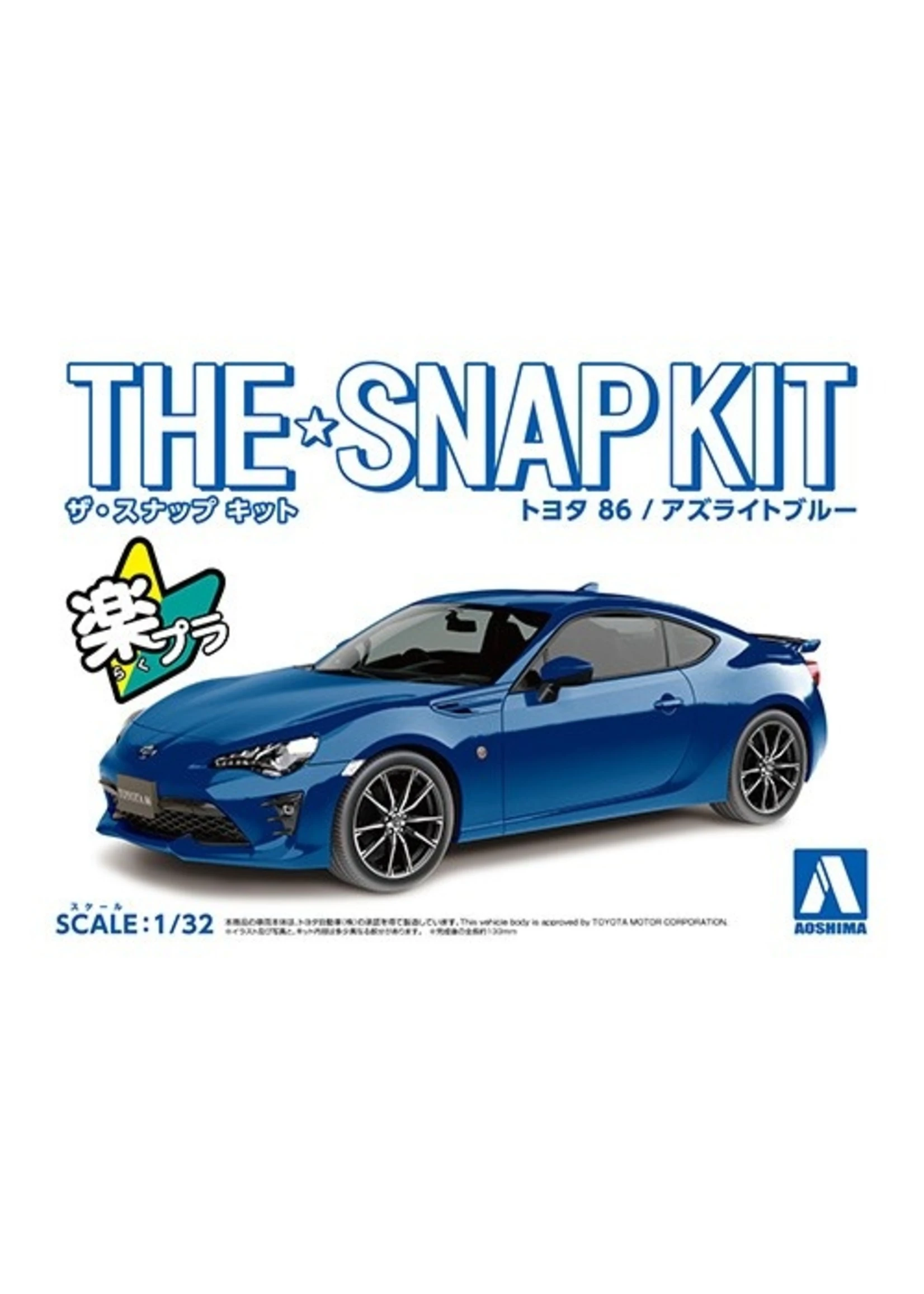 Aoshima 05598 - 1/32 Toyota 86 - Azurite Blue