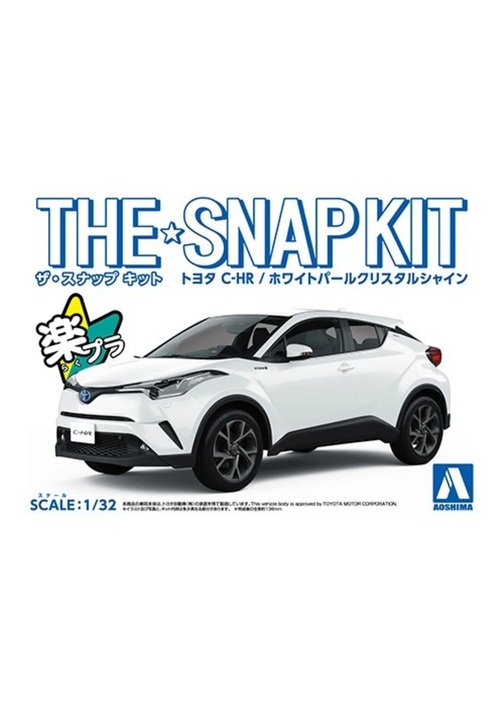 Aoshima 05634 - 1/32 Toyota C-HR - White Pearl Crystal Shine