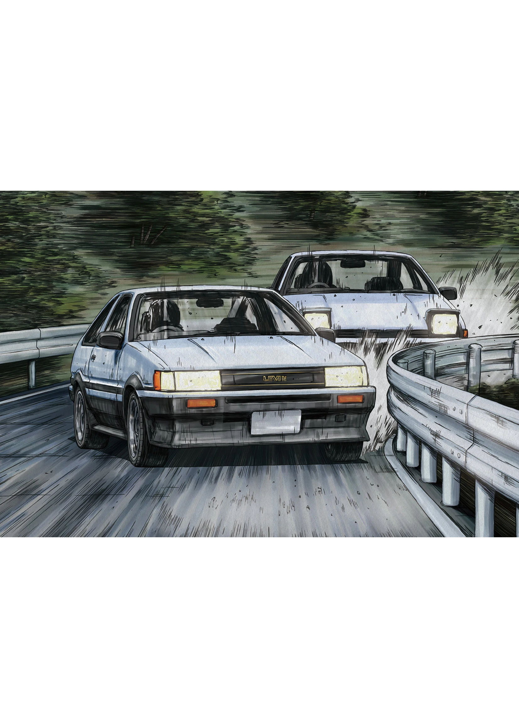 Aoshima 05965 - 1/24 Toyota AE86 Levin - Wataru Akiyama