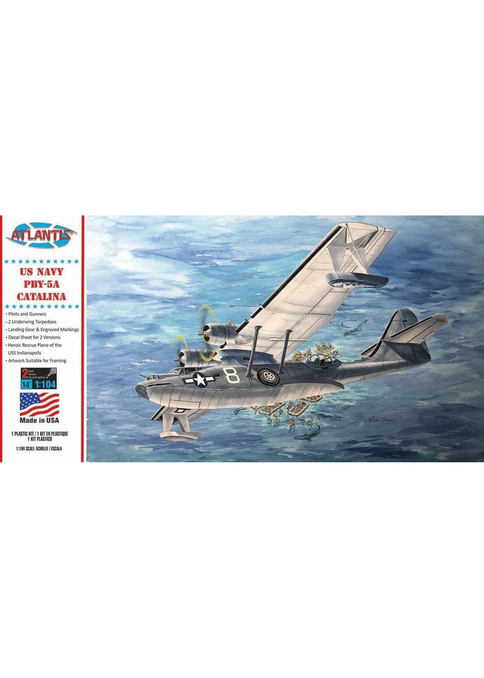 ATLANTIS 1/104 US Navy PBY-5A Catalina Seaplane
