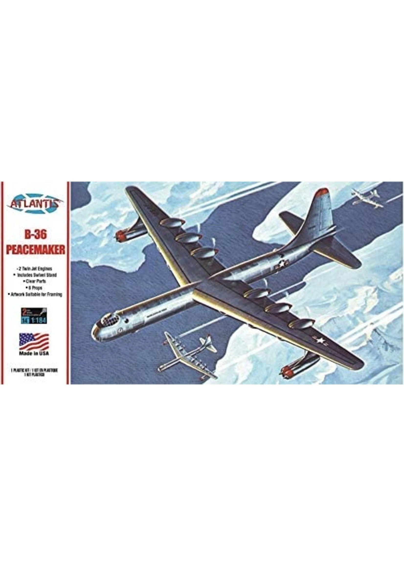 ATLANTIS 1/184 USAF B-36 Peacemaker Giant Bomber