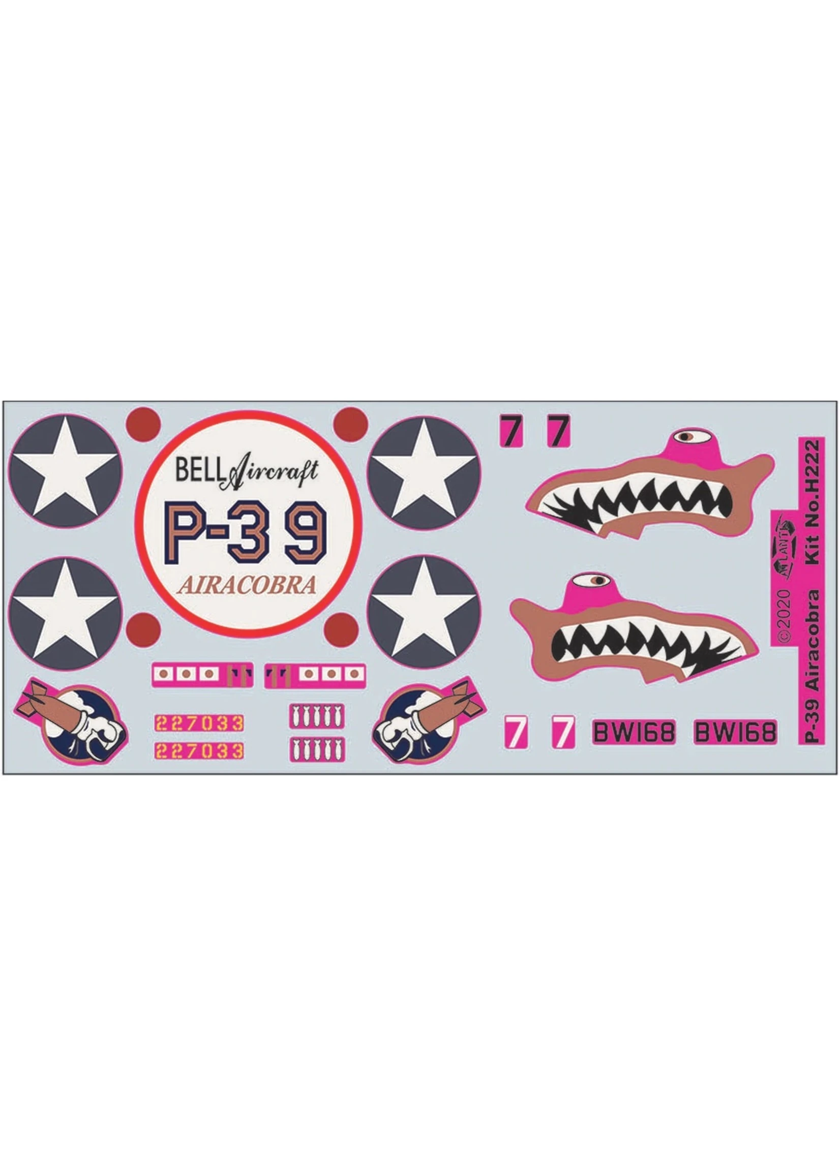 ATLANTIS 222 - P-39 Aircobra Shark Mouth With Swivel Stand - Image 5