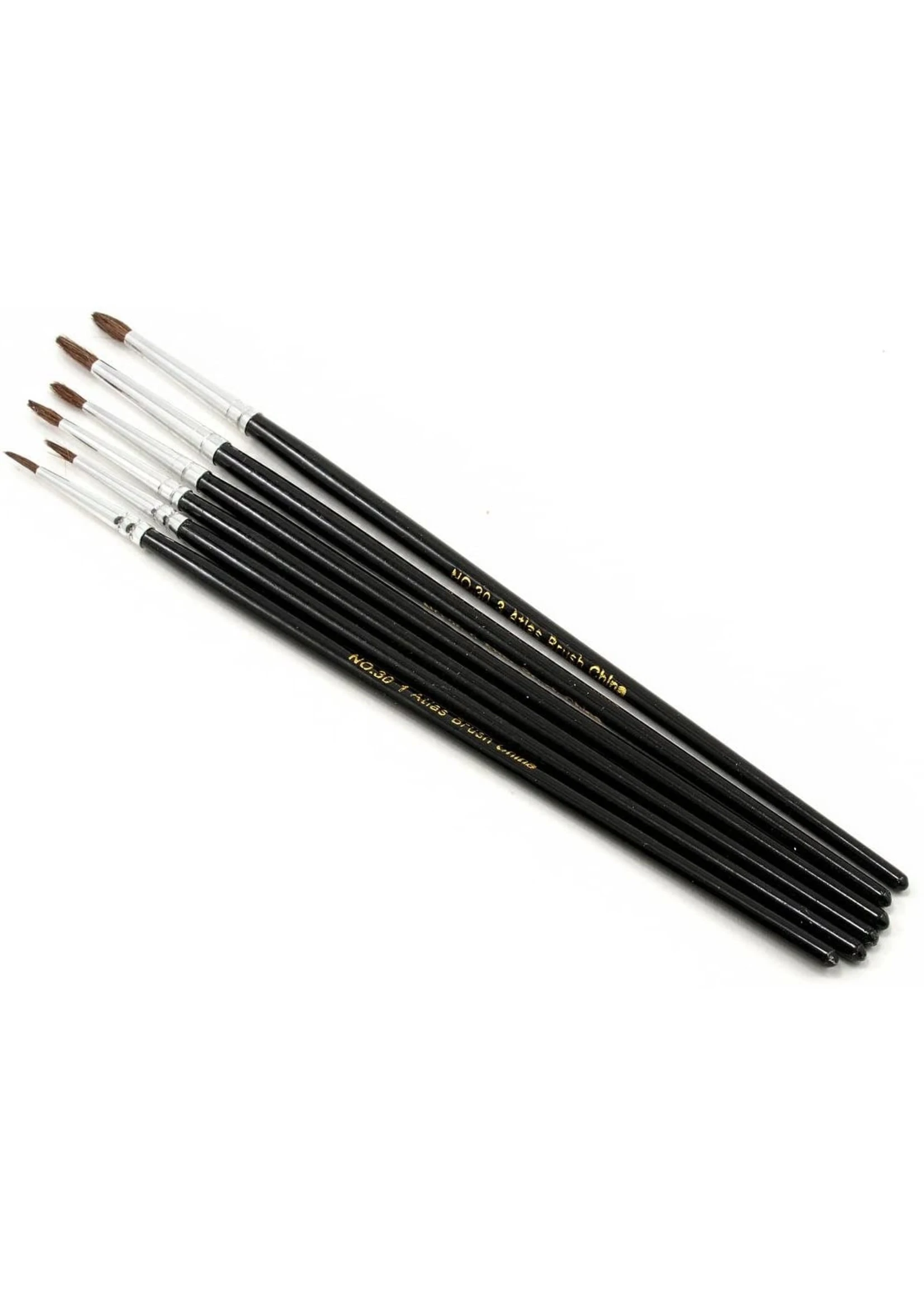 Atlas Brush Co. 30-6PS - Detail Camel Hair 6 Piece Brush Set 4 Atlas Brush Co. 30-6PS - Detail Camel Hair 6 Piece Brush Set - Image 2