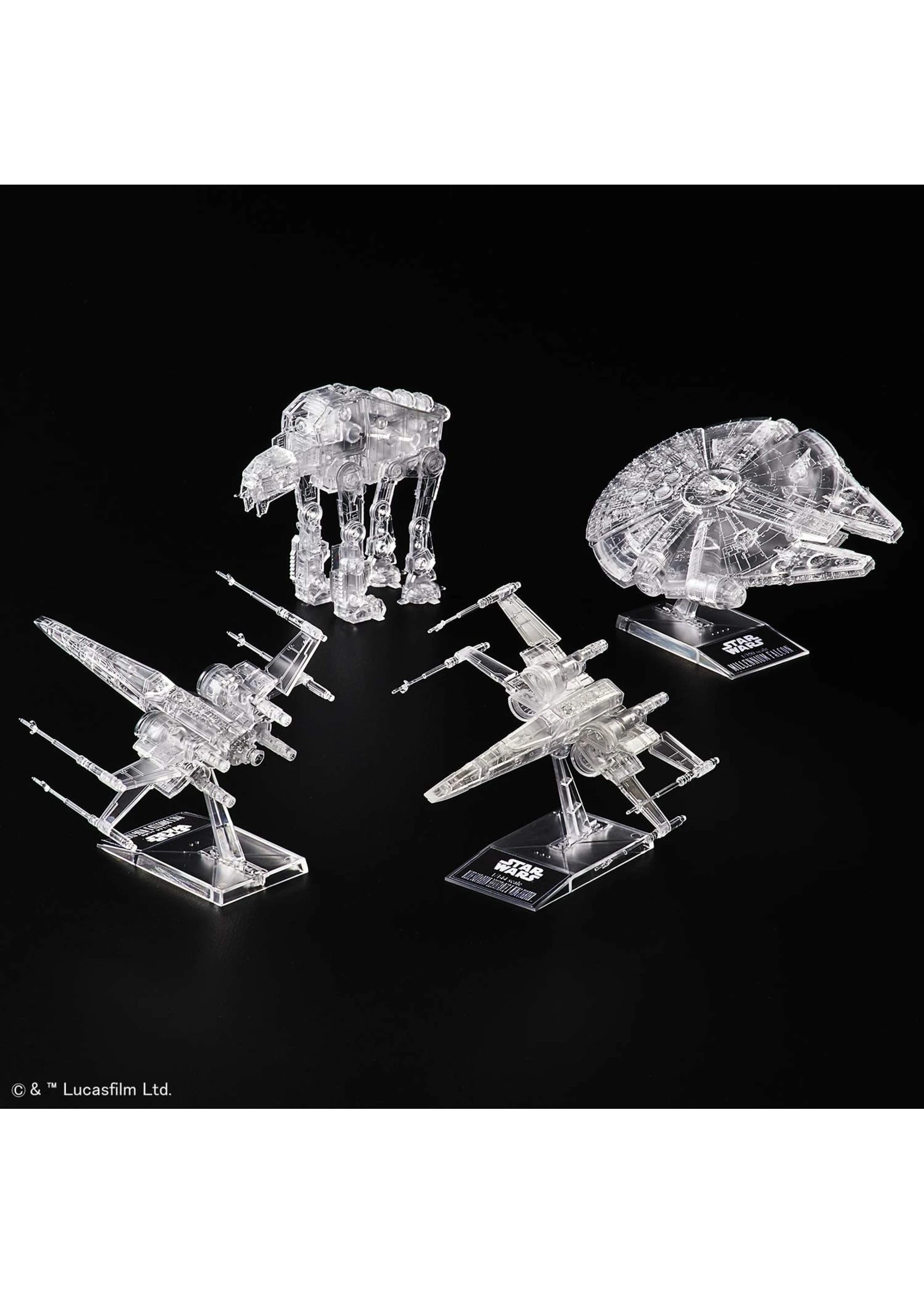 Bandai Star Wars - The Last Jedi - Clear Vehicle Set 4 Bandai Star Wars - The Last Jedi - Clear Vehicle Set - Image 2