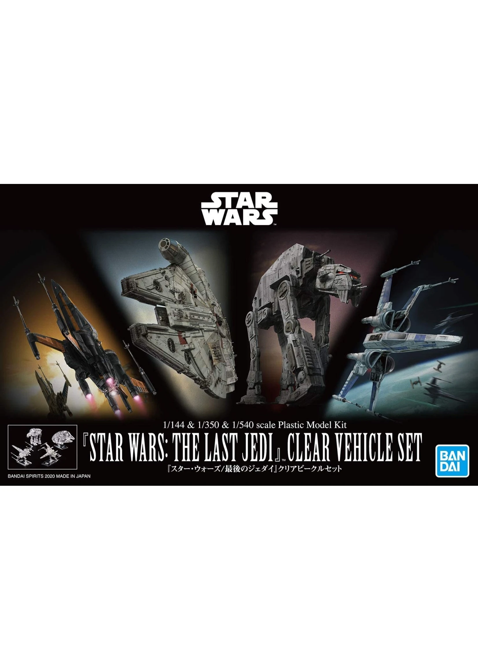 Bandai Star Wars - The Last Jedi - Clear Vehicle Set 3 Bandai Star Wars - The Last Jedi - Clear Vehicle Set