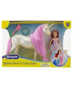 Breyer Magical Unicorn Sky And Fantasy Rider, Meadow