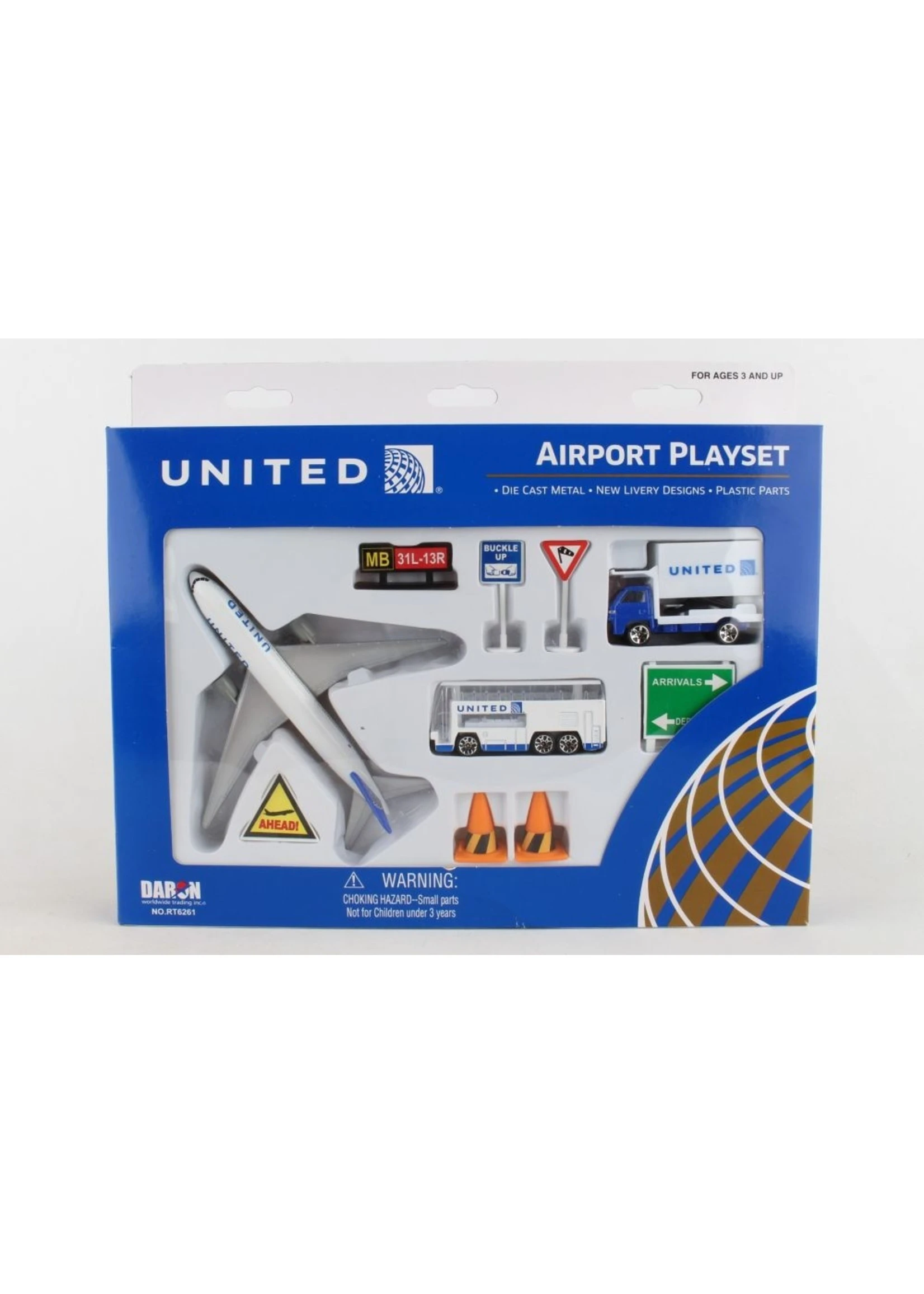 Daron Playset - United Airlines 3 Daron Playset - United Airlines