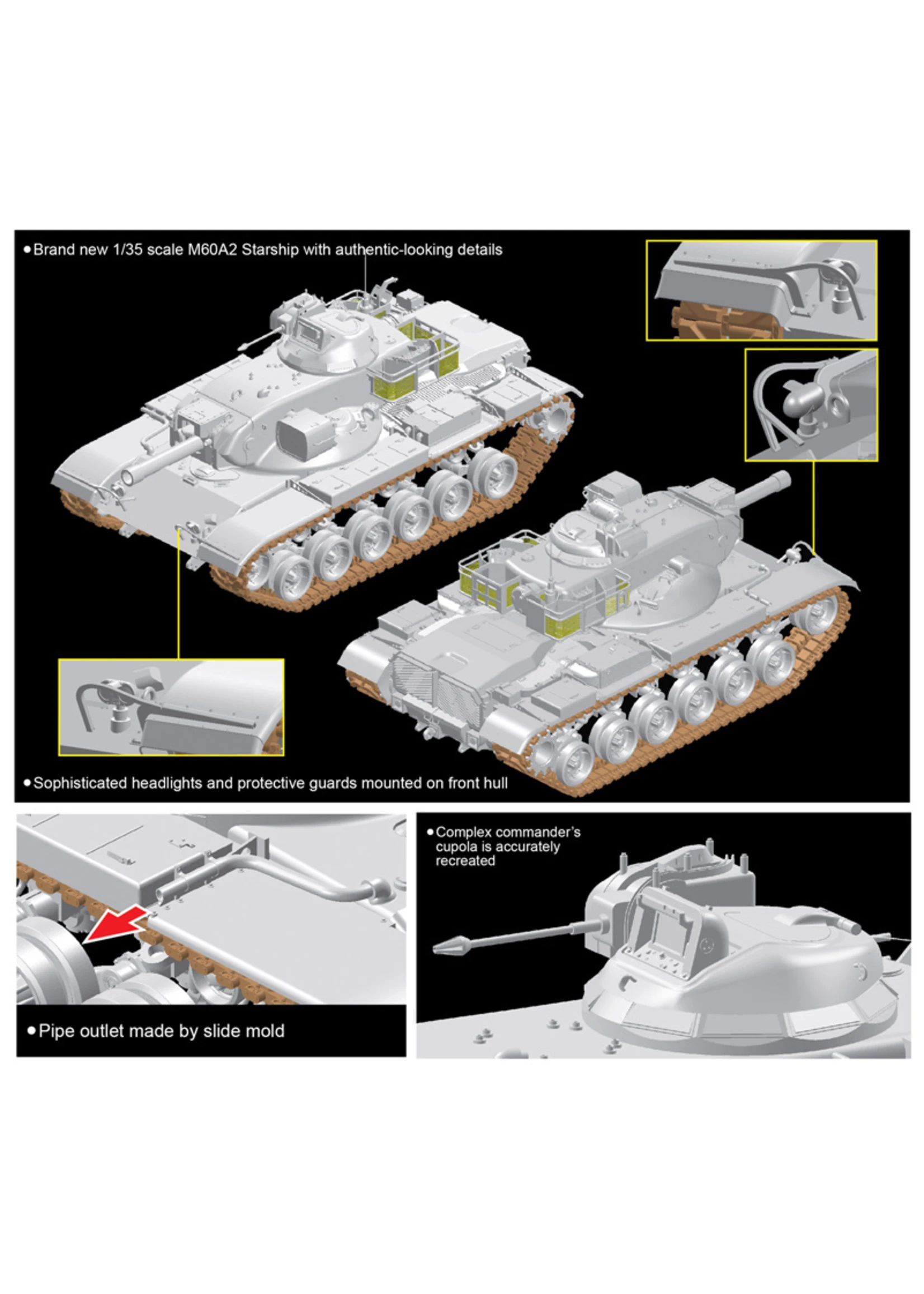 Dragon Models 3562 - 1/35 M60A2 Starship - Smart Kit 4 Dragon Models 3562 - 1/35 M60A2 Starship - Smart Kit - Image 2