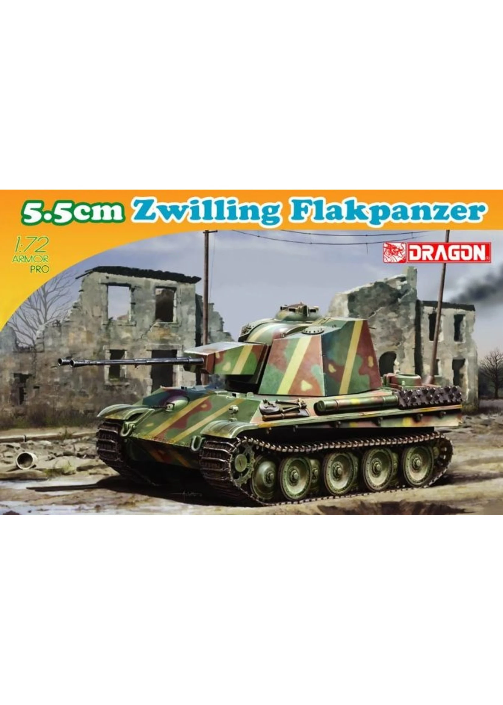 Dragon Models 7488 - 1/72 5.5cm Zwilling Flakpanzer 3 Dragon Models 7488 - 1/72 5.5cm Zwilling Flakpanzer