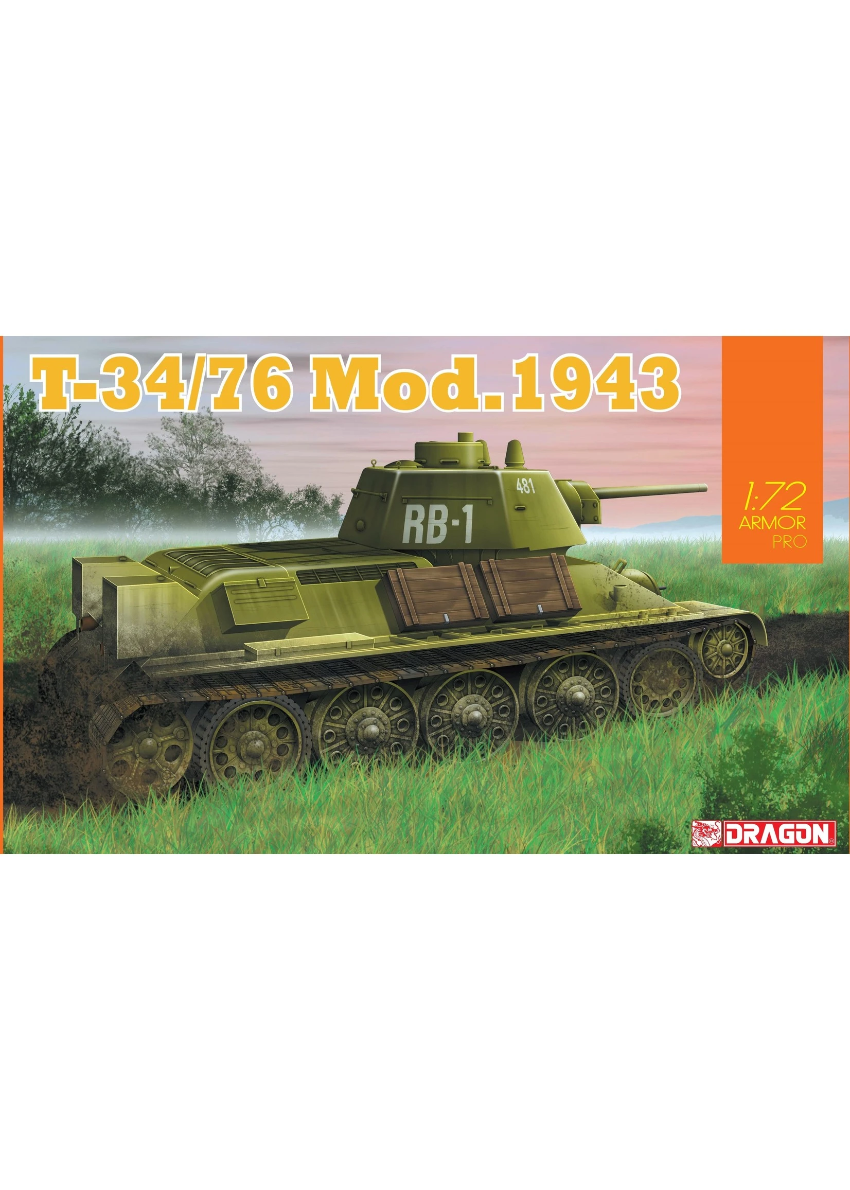 Dragon Models 7596 - 1/72 T-34/76 Mod.1943 3 Dragon Models 7596 - 1/72 T-34/76 Mod.1943