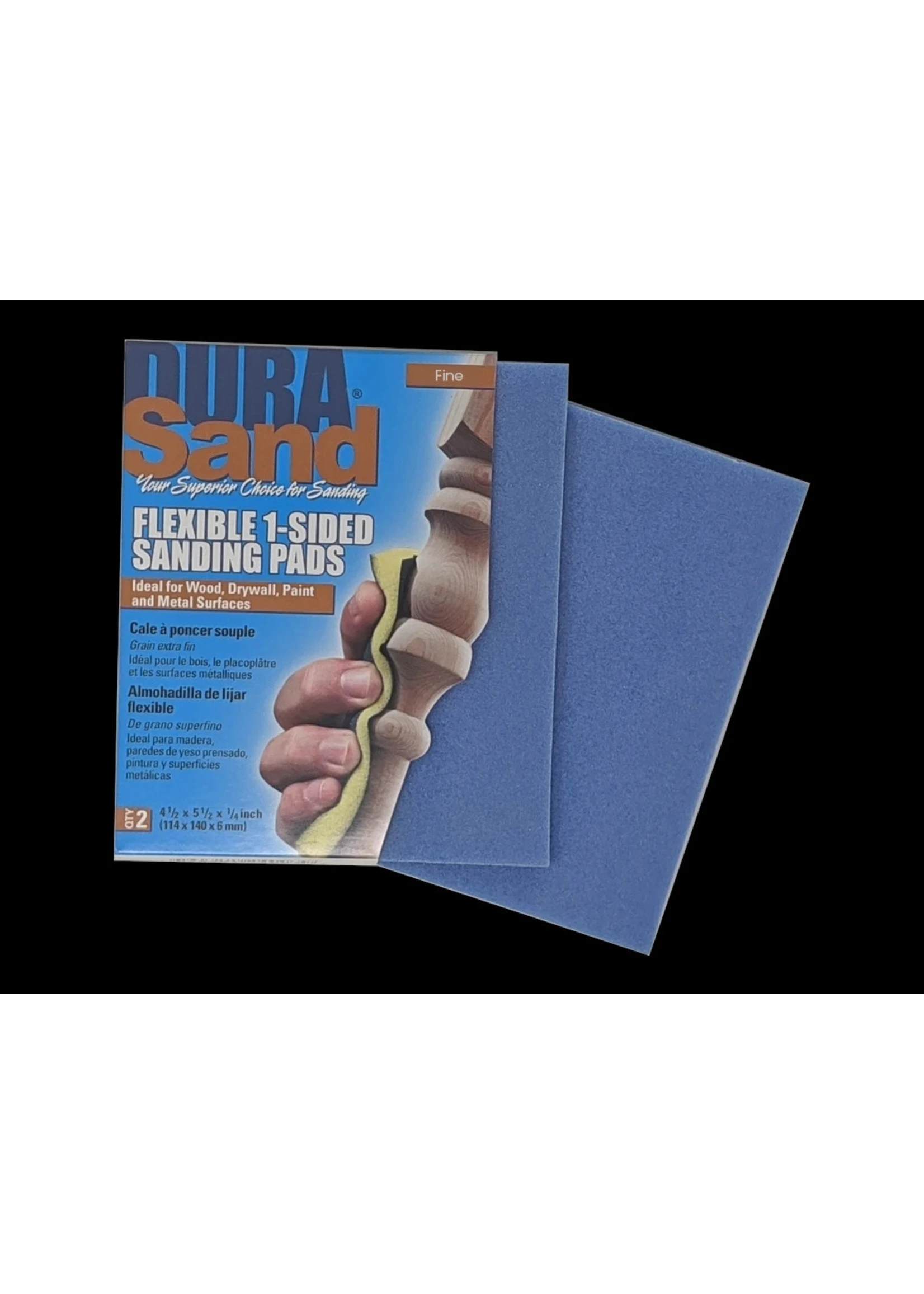 Durasand Blue High Flex Sanding Pads, 2pcs, Fine - 240 Grit 3 Durasand Blue High Flex Sanding Pads, 2pcs, Fine - 240 Grit