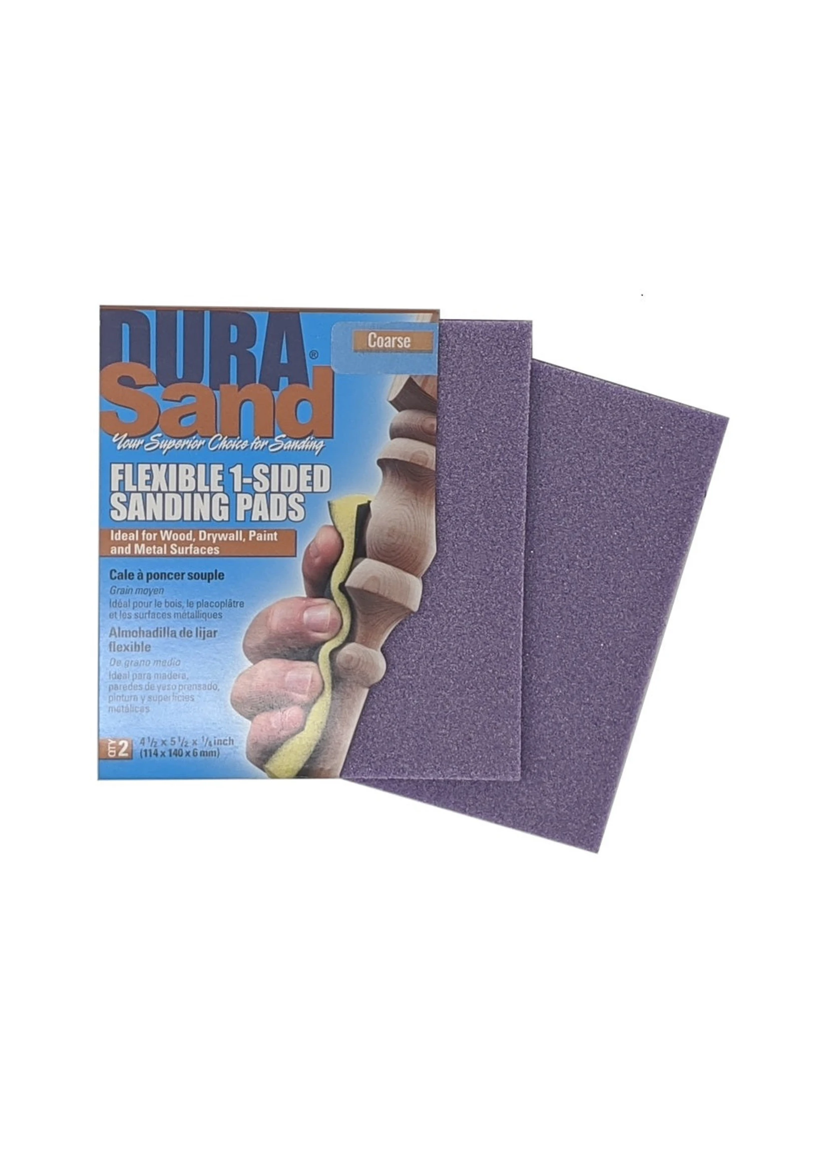 Durasand Purple High Flex Sanding Pads, 2pcs, Coarse - 100 Grit 3 Durasand Purple High Flex Sanding Pads, 2pcs, Coarse - 100 Grit