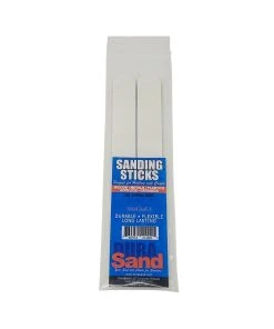 Durasand Sanding Sticks, 2 Pieces, 80 Grit - White