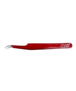 Alternative view of Excel 30426 - Slant Point Tweezers - Red