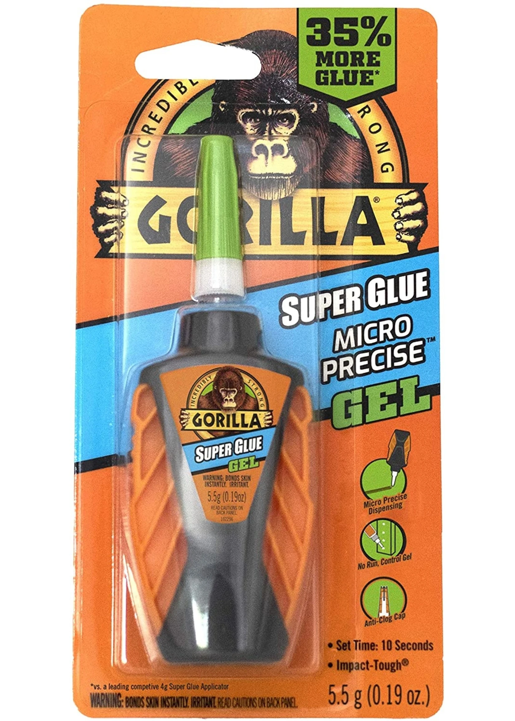 Gorilla Glue 102177 - Gorilla Super Glue "Micro Precise" Gel (5.5g) 3 Gorilla Glue 102177 - Gorilla Super Glue "Micro Precise" Gel (5.5g)