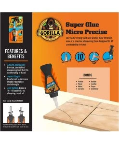 Gorilla Glue 102812 - Gorilla Super Glue "Micro Precise" Liquid (5.5g) 10 Gorilla Glue 102812 - Gorilla Super Glue "Micro Precise" Liquid (5.5g) -Fascinations Metal Earth-shop gorilla glue 102812 gorilla super glue micro preci 2