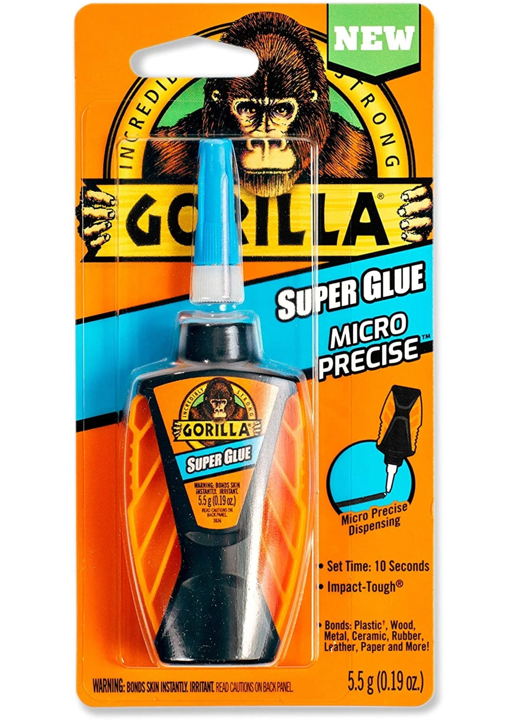 Gorilla Glue 102812 - Gorilla Super Glue "Micro Precise" Liquid (5.5g) 3 Gorilla Glue 102812 - Gorilla Super Glue "Micro Precise" Liquid (5.5g)