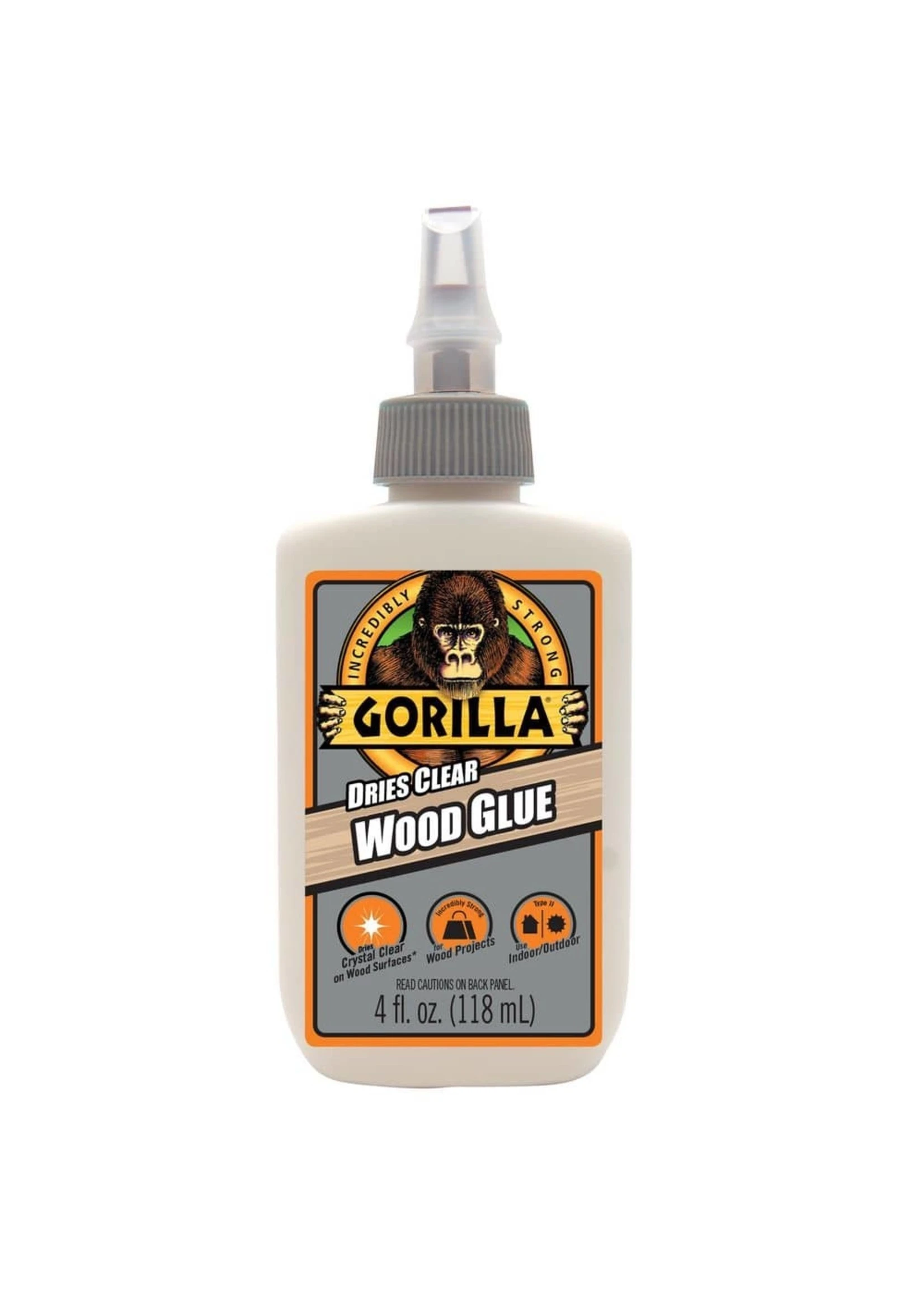 Gorilla Glue 109788 - Gorilla "Dries Clear" Wood Glue (4oz) 3 Gorilla Glue 109788 - Gorilla "Dries Clear" Wood Glue (4oz)