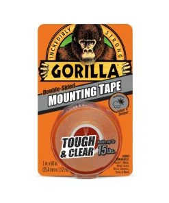 Gorilla Glue 6065001 - Gorilla "Tough & Clear" Mounting Tape (60in)