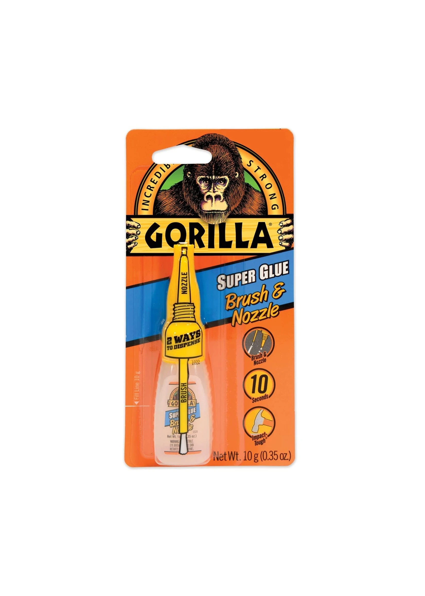 Gorilla Glue 7500101 - Super Glue Brush & Nozzle (10g) 3 Gorilla Glue 7500101 - Super Glue Brush & Nozzle (10g)