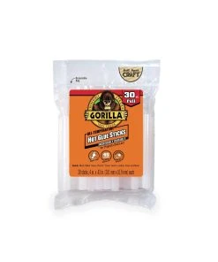 Gorilla Glue - Hot Glue Stick Full Size (4in, 30pck)