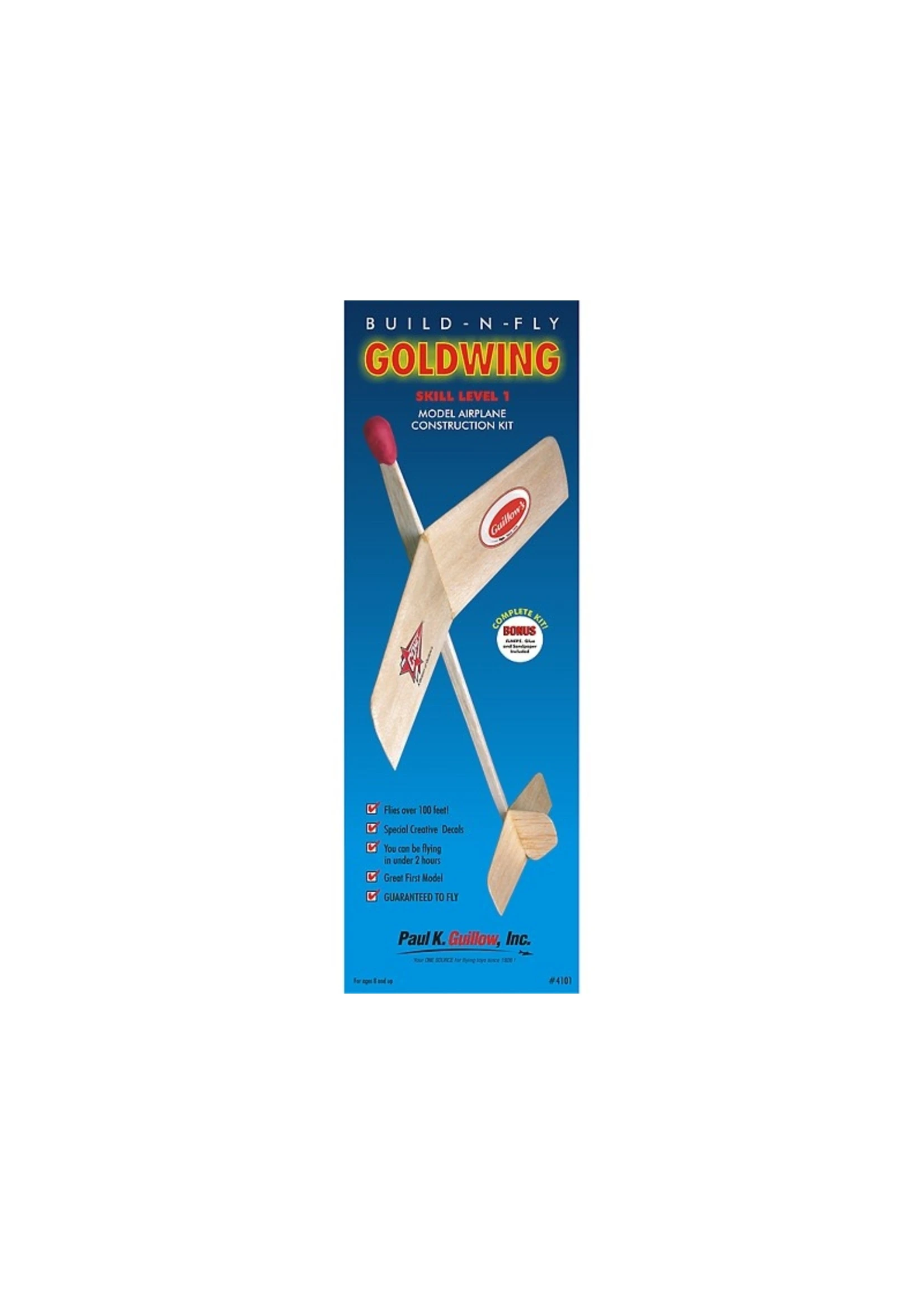 GUILLOWS Goldwing - Balsa Glider 4 GUILLOWS Goldwing - Balsa Glider - Image 2