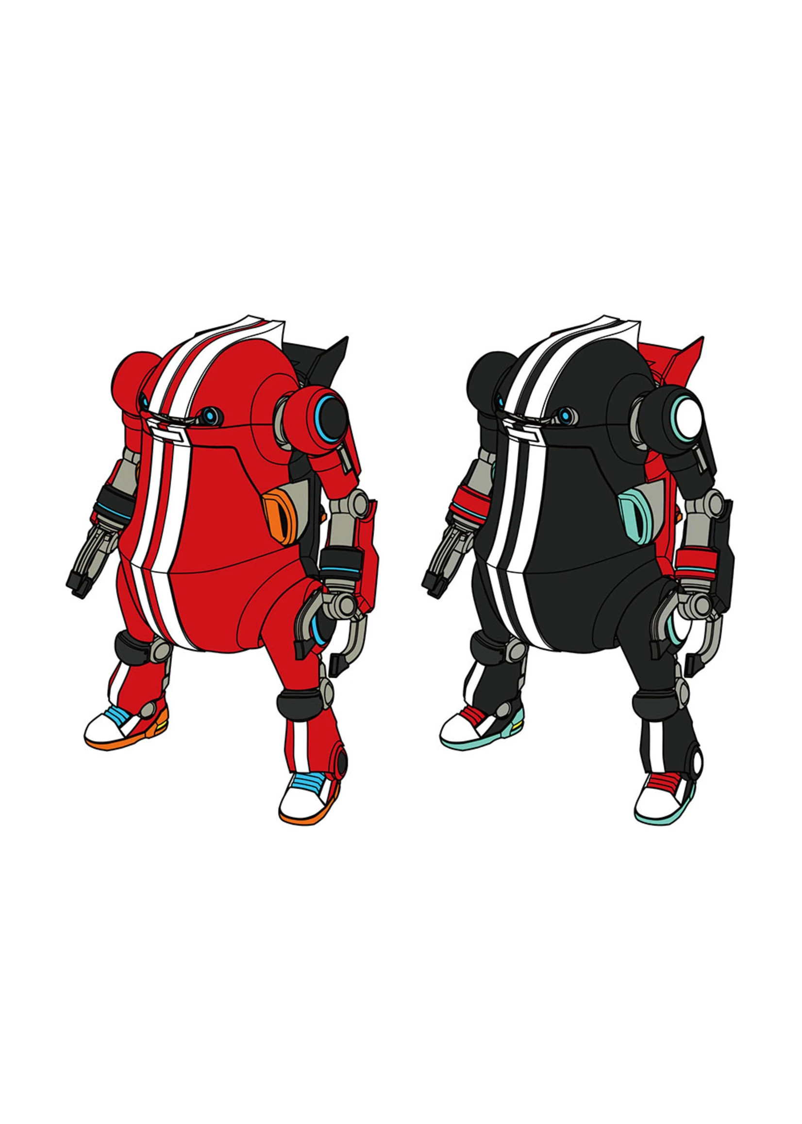 Hasegawa 64788 - 1/35 MechatroWeGo No.17 Sports Flame & Jet Black 7 Hasegawa 64788 - 1/35 MechatroWeGo No.17 Sports Flame & Jet Black - Image 5