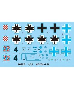 Hobby Boss 80227 - 1/72 Bf-109 G-10 Messerschmitt -Fascinations Metal Earth-shop hobby boss 80227 1 72 bf 109 g 10 messerschmitt 5