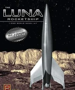 Pegasus Hobbies 9310 - 1/350 Luna Rocketship - Silver Plated