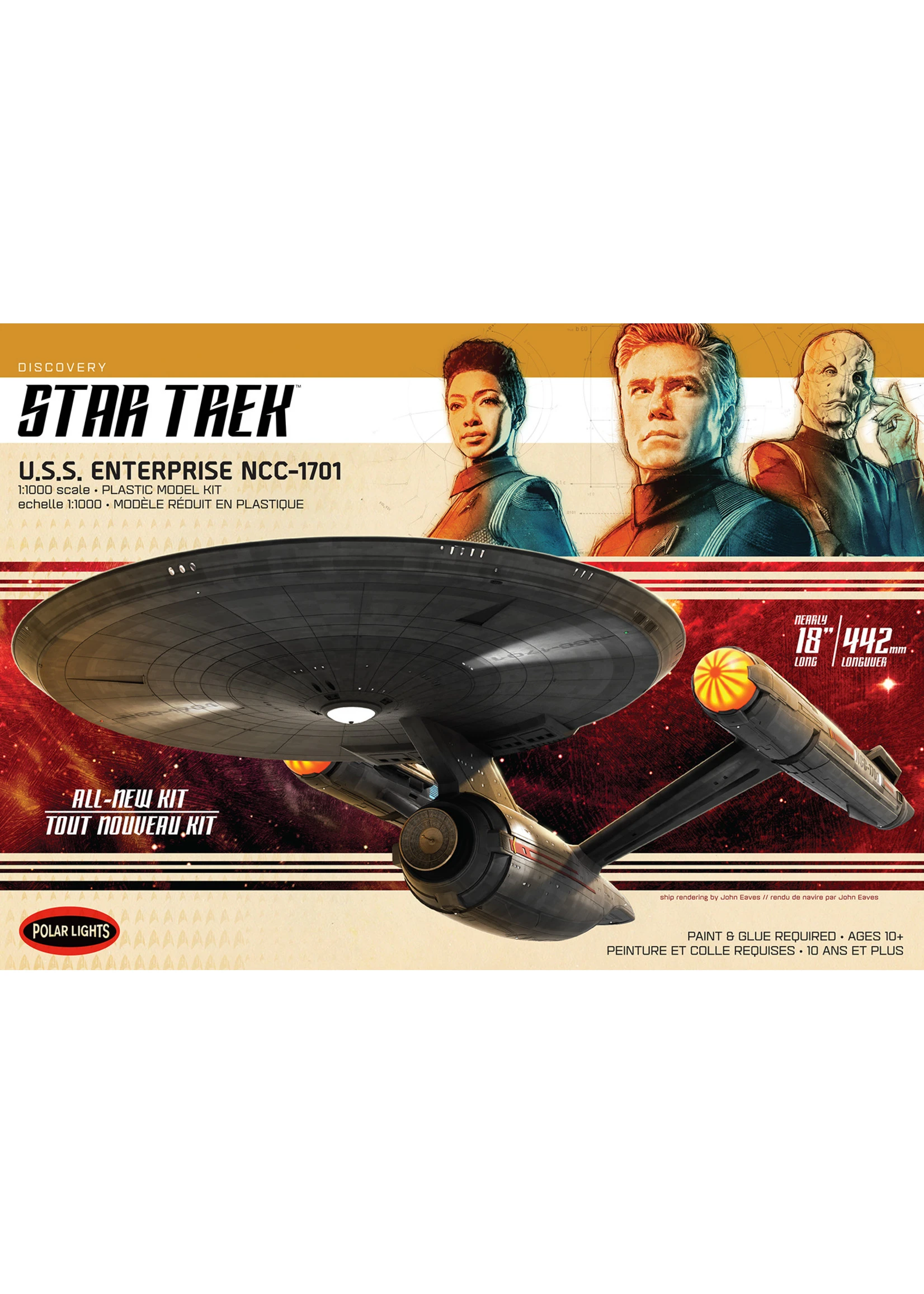 Polar Lights 973M - 1/1000 Star Trek Discovery U.S.S. Enterprise 3 Polar Lights 973M - 1/1000 Star Trek Discovery U.S.S. Enterprise