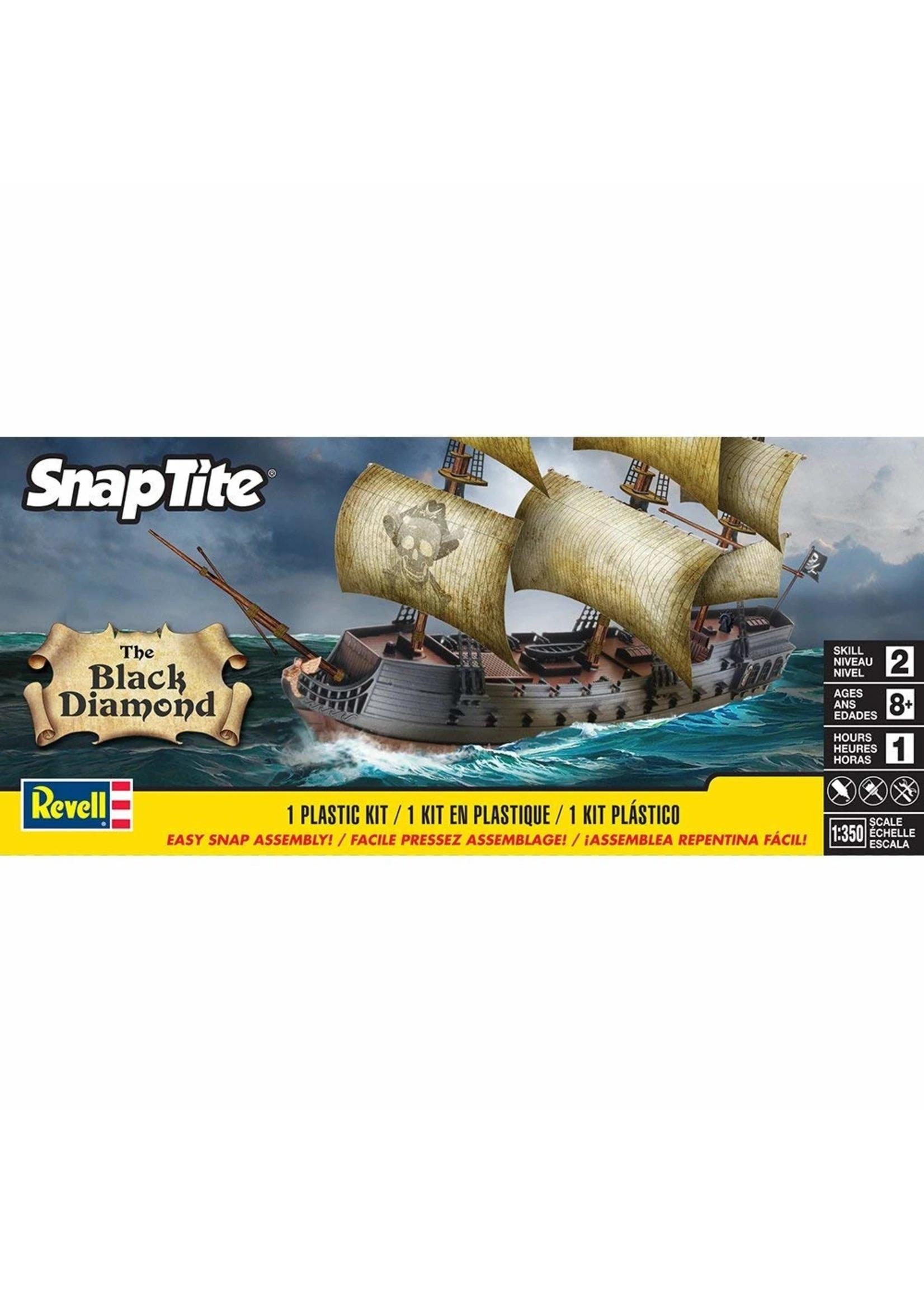 Revell 1971 - 1/350 Black Diamond Pirate Ship 4 Revell 1971 - 1/350 Black Diamond Pirate Ship - Image 2