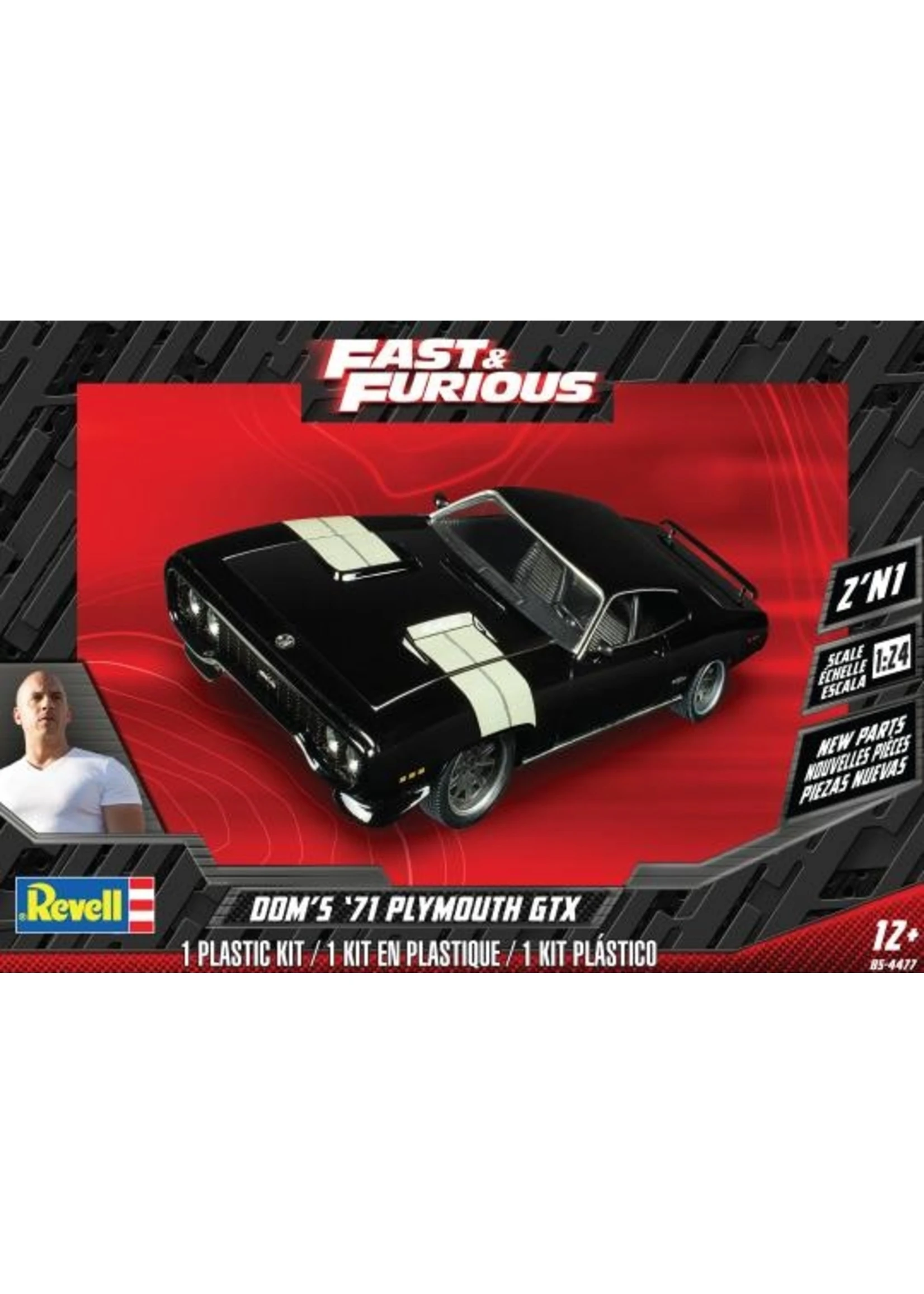 Revell 4477 - 1/24 Dom's Plymouth GTX 2n1 3 Revell 4477 - 1/24 Dom's Plymouth GTX 2n1