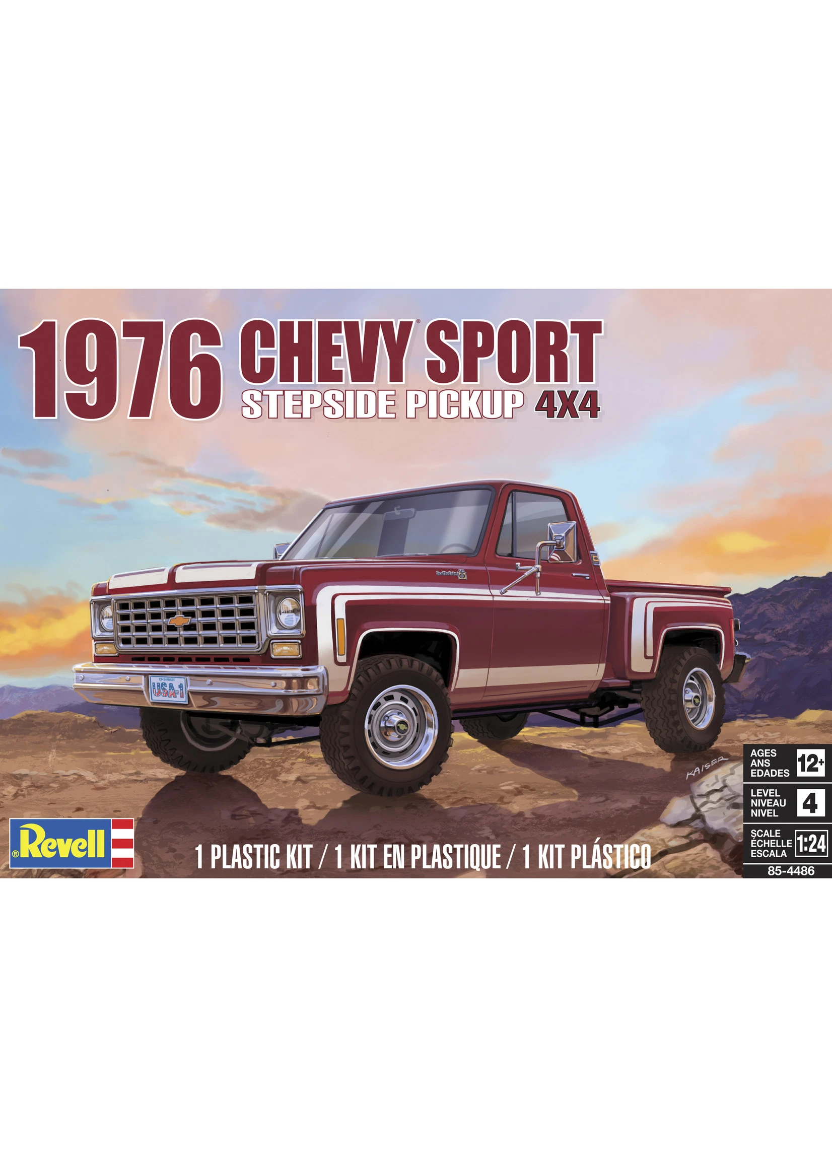 Revell 4486 - 1/24 1976 Chevy Sport Stepside Pickup 4x4