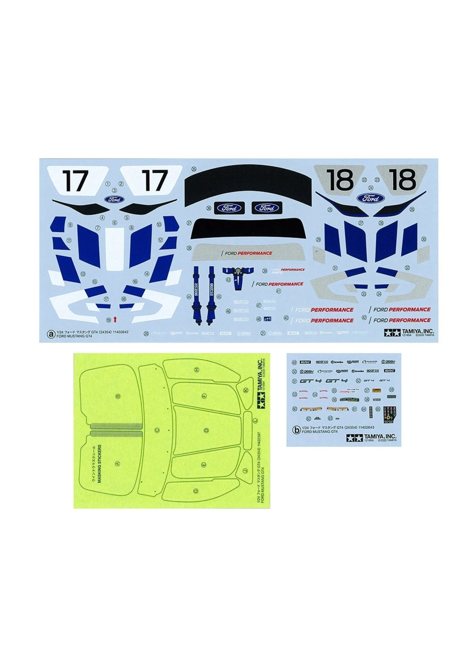 Tamiya 24354 - 1/24 Ford Mustang GT4 12 Tamiya 24354 - 1/24 Ford Mustang GT4 - Image 10