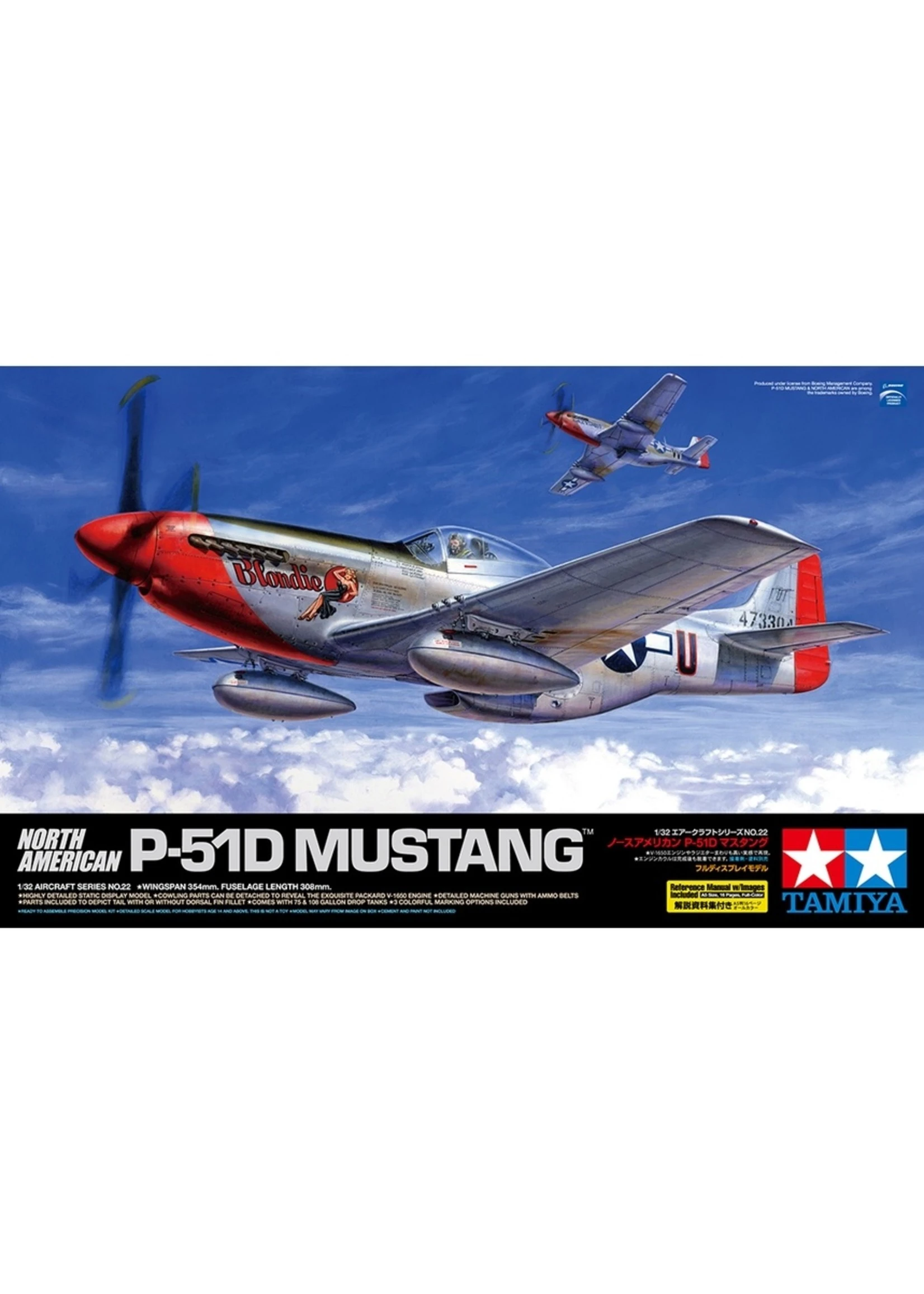 Tamiya 60322 - 1/32 North American P-51D Mustang 3 Tamiya 60322 - 1/32 North American P-51D Mustang