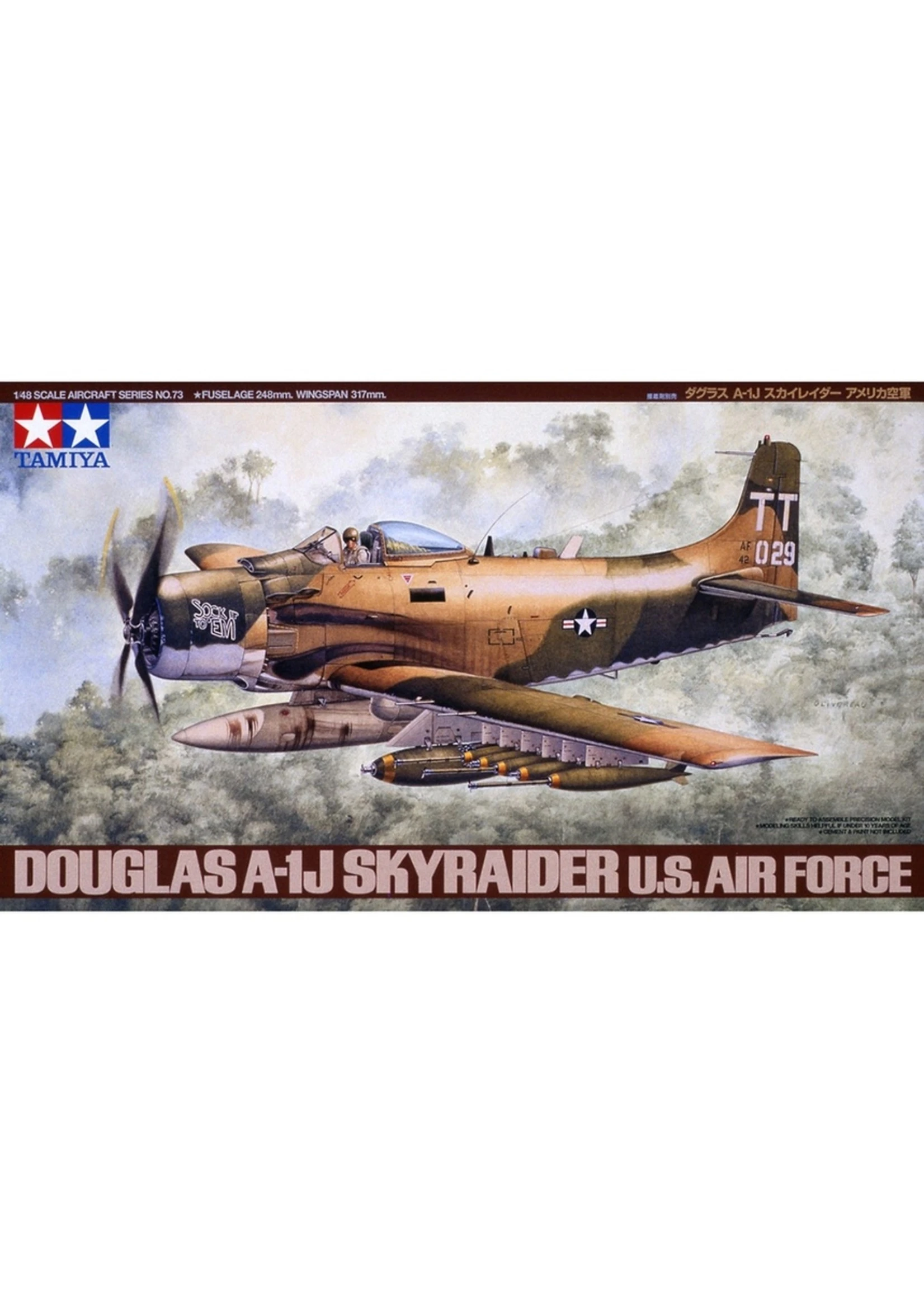 Tamiya 61073 - 1/48 Douglas A-1J Skyraider USAF 3 Tamiya 61073 - 1/48 Douglas A-1J Skyraider USAF