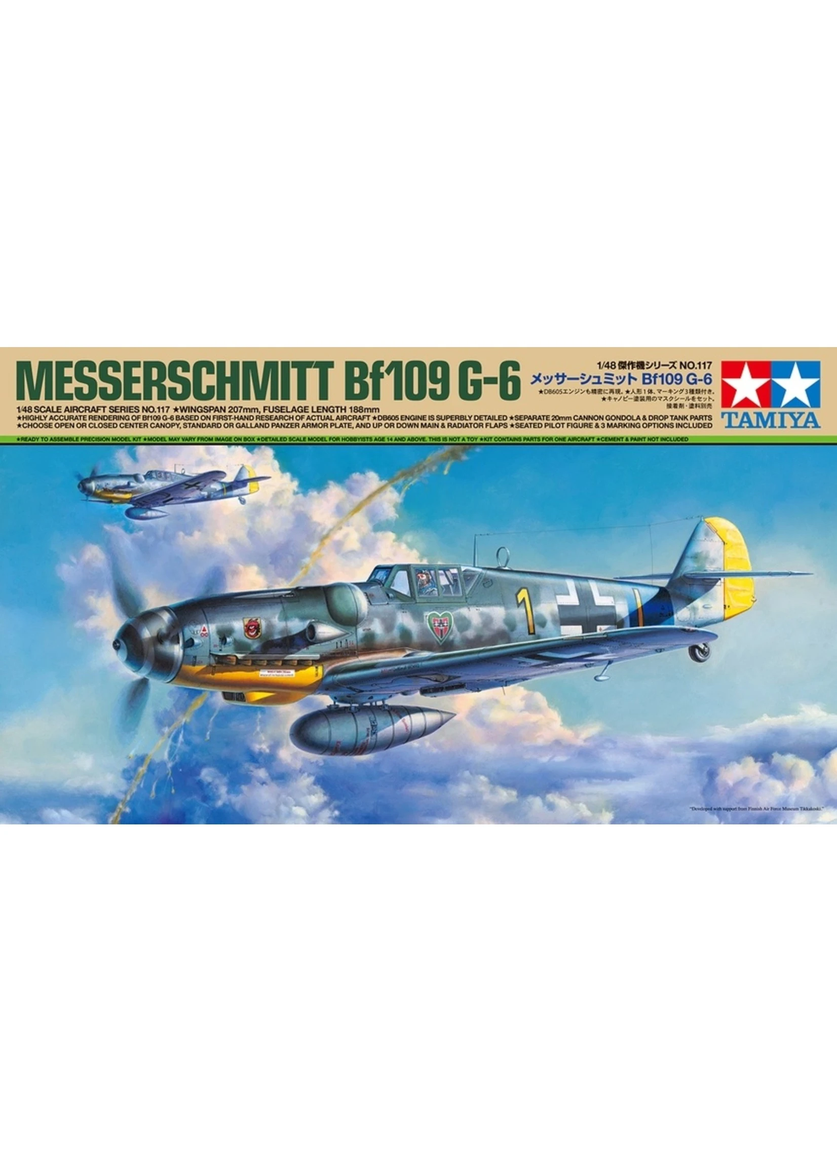 Tamiya 61117 - 1/48 Messerschmitt Bf 109 G-6 3 Tamiya 61117 - 1/48 Messerschmitt Bf 109 G-6