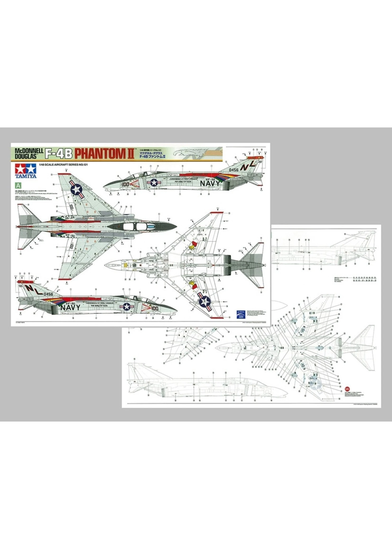 Tamiya 61121 - 1/48 McDonnell Douglas F-4B Phantom II 12 Tamiya 61121 - 1/48 McDonnell Douglas F-4B Phantom II - Image 10