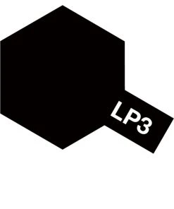 Tamiya 82103 - LP-3 Flat Black Lacquer Paint 10ml
