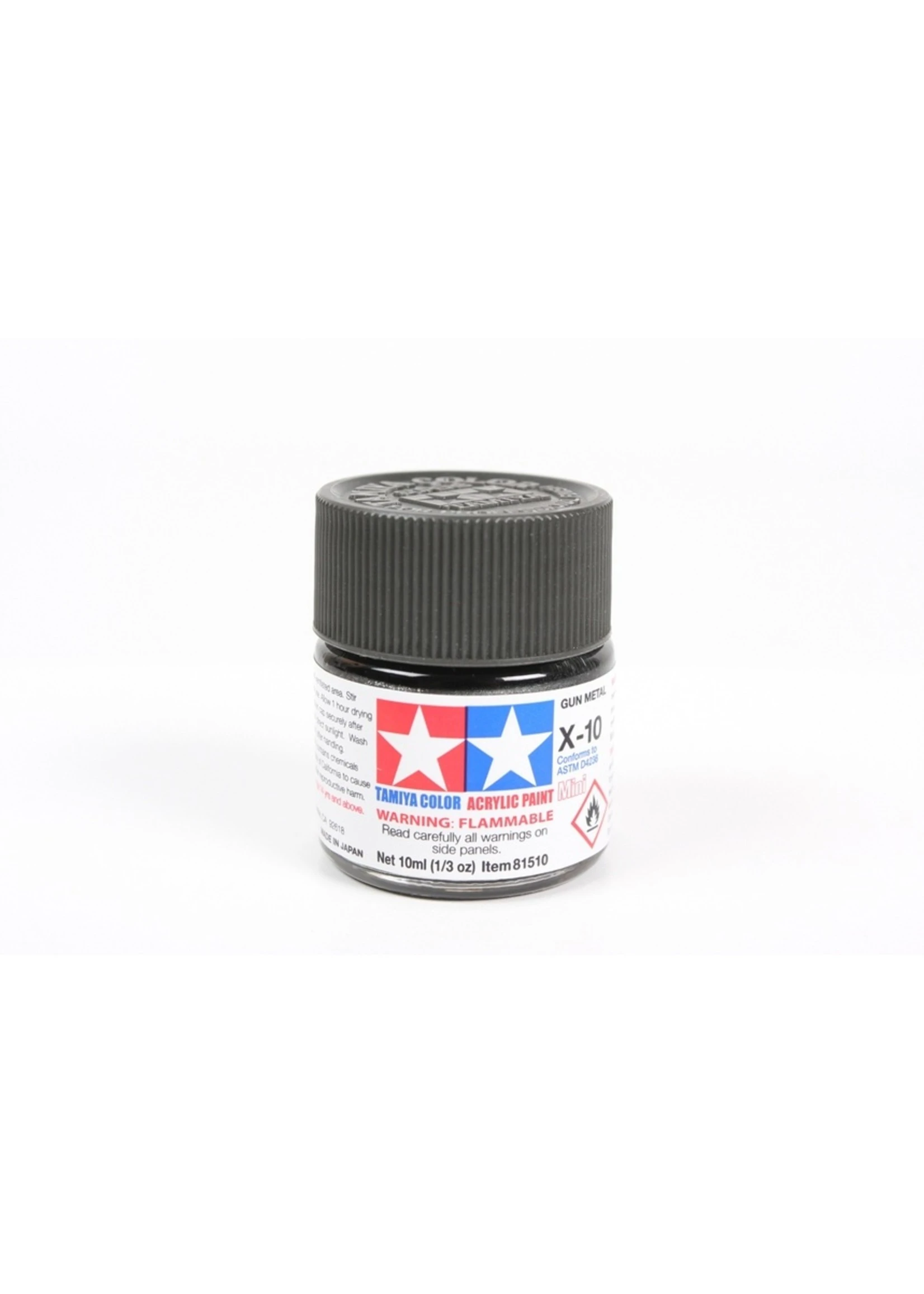 Tamiya X-10 - Gun Metal - 10ml Acrylic 3 Tamiya X-10 - Gun Metal - 10ml Acrylic