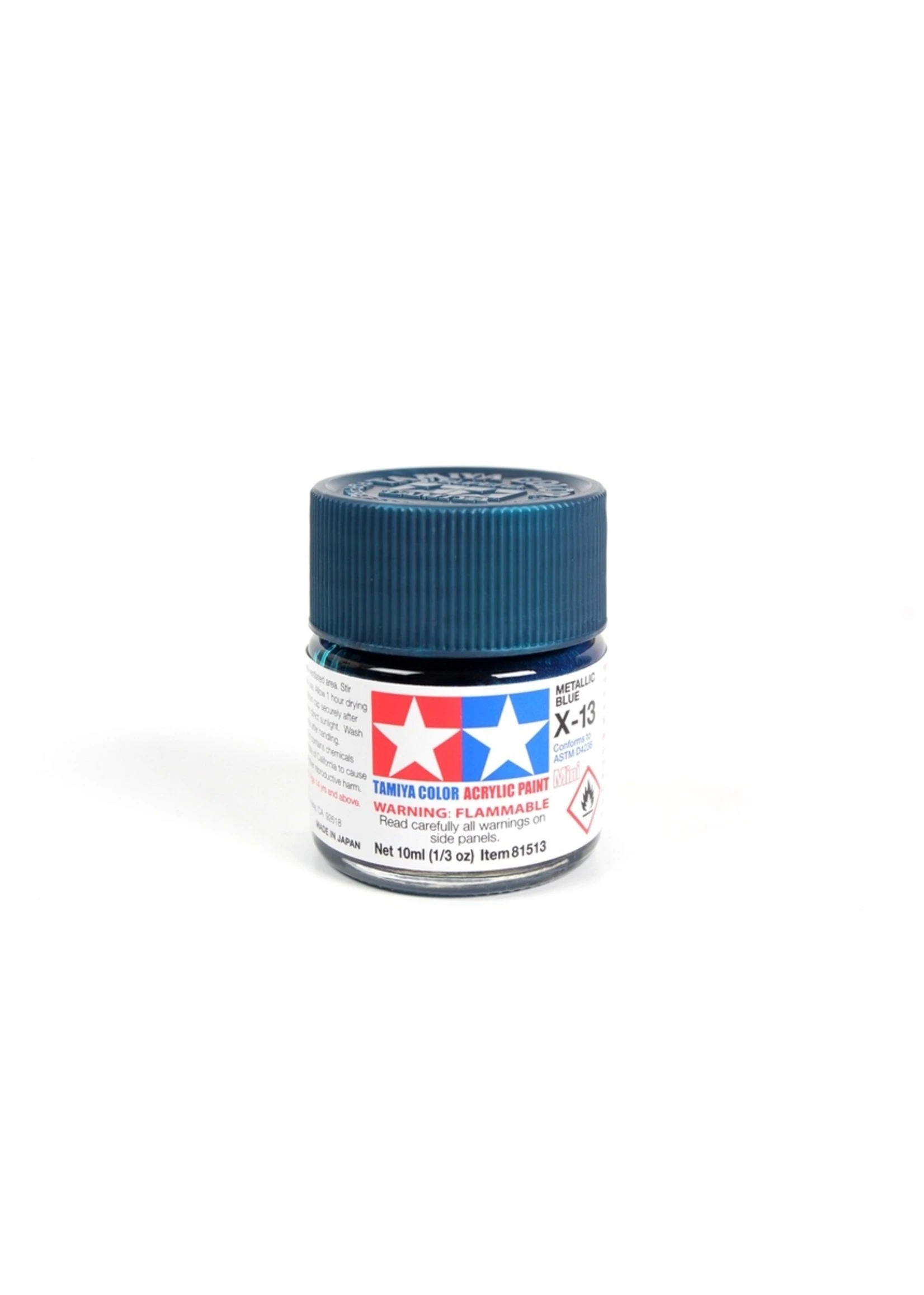 Tamiya X-13 - Metallic Blue - 10ml Acrylic 3 Tamiya X-13 - Metallic Blue - 10ml Acrylic