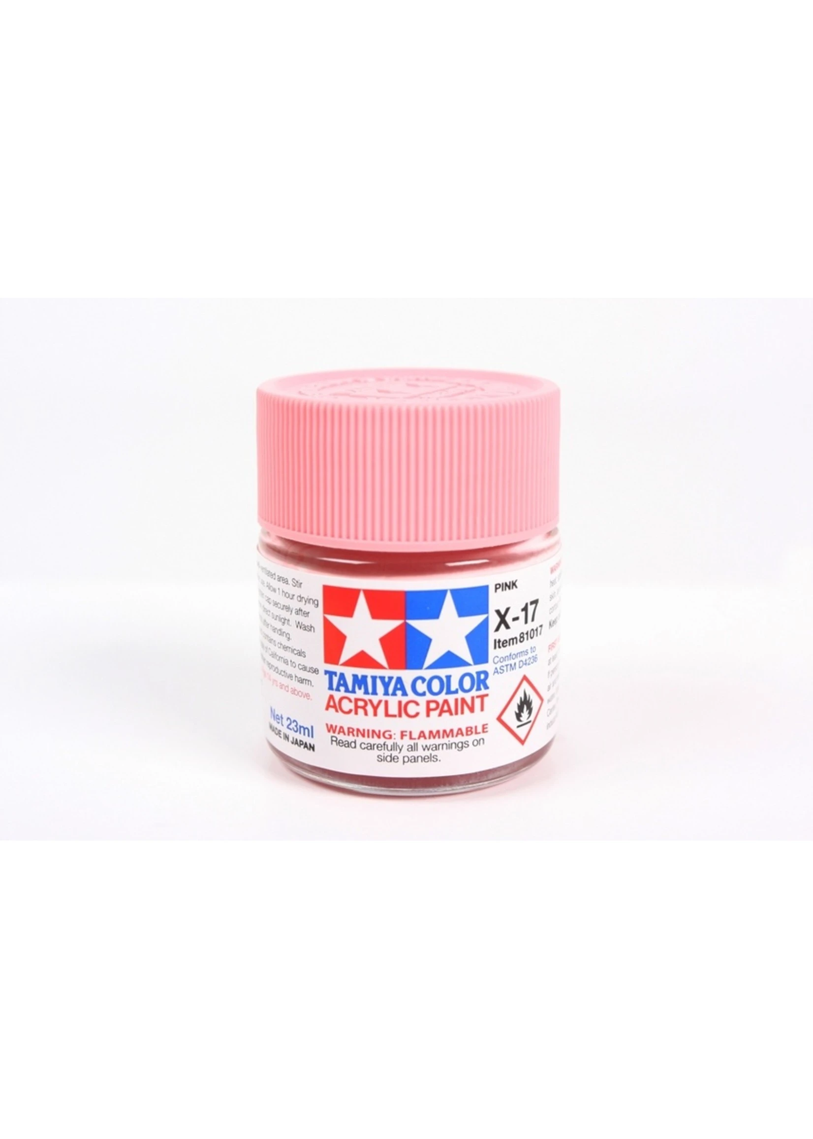 Tamiya X-17 - Pink - 23ml Acrylic 3 Tamiya X-17 - Pink - 23ml Acrylic