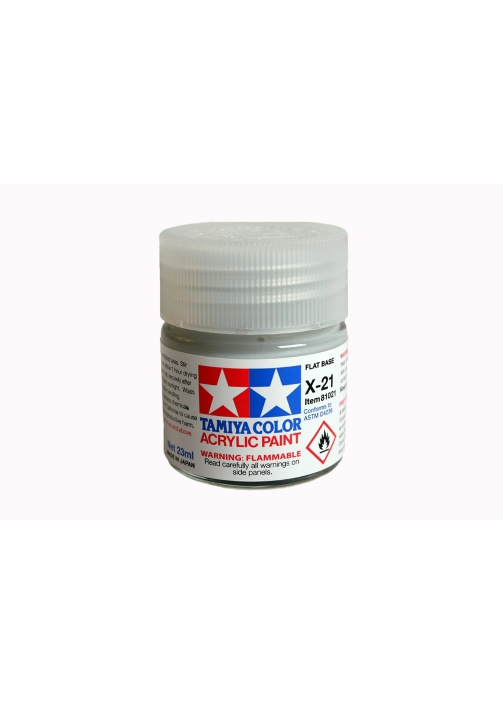 Tamiya X-21 - Flat Base - 23ml Acrylic 3 Tamiya X-21 - Flat Base - 23ml Acrylic