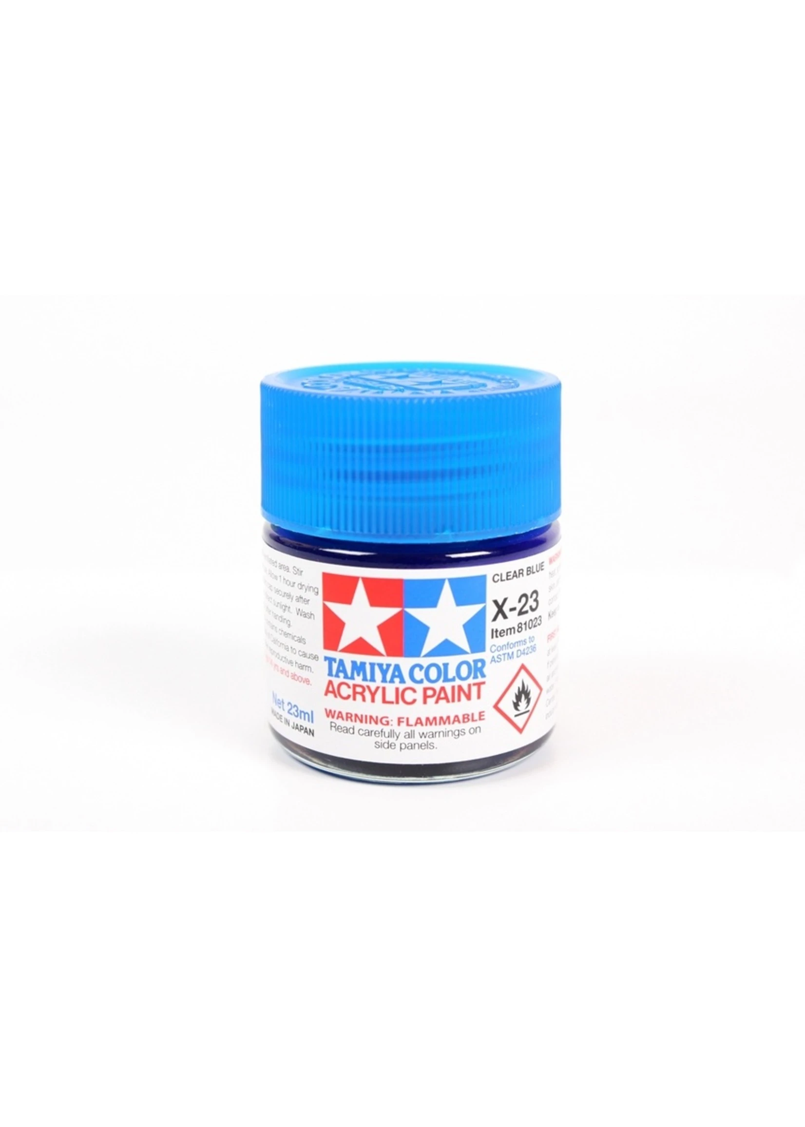 Tamiya X-23 - Clear Blue - 23ml Acrylic 3 Tamiya X-23 - Clear Blue - 23ml Acrylic