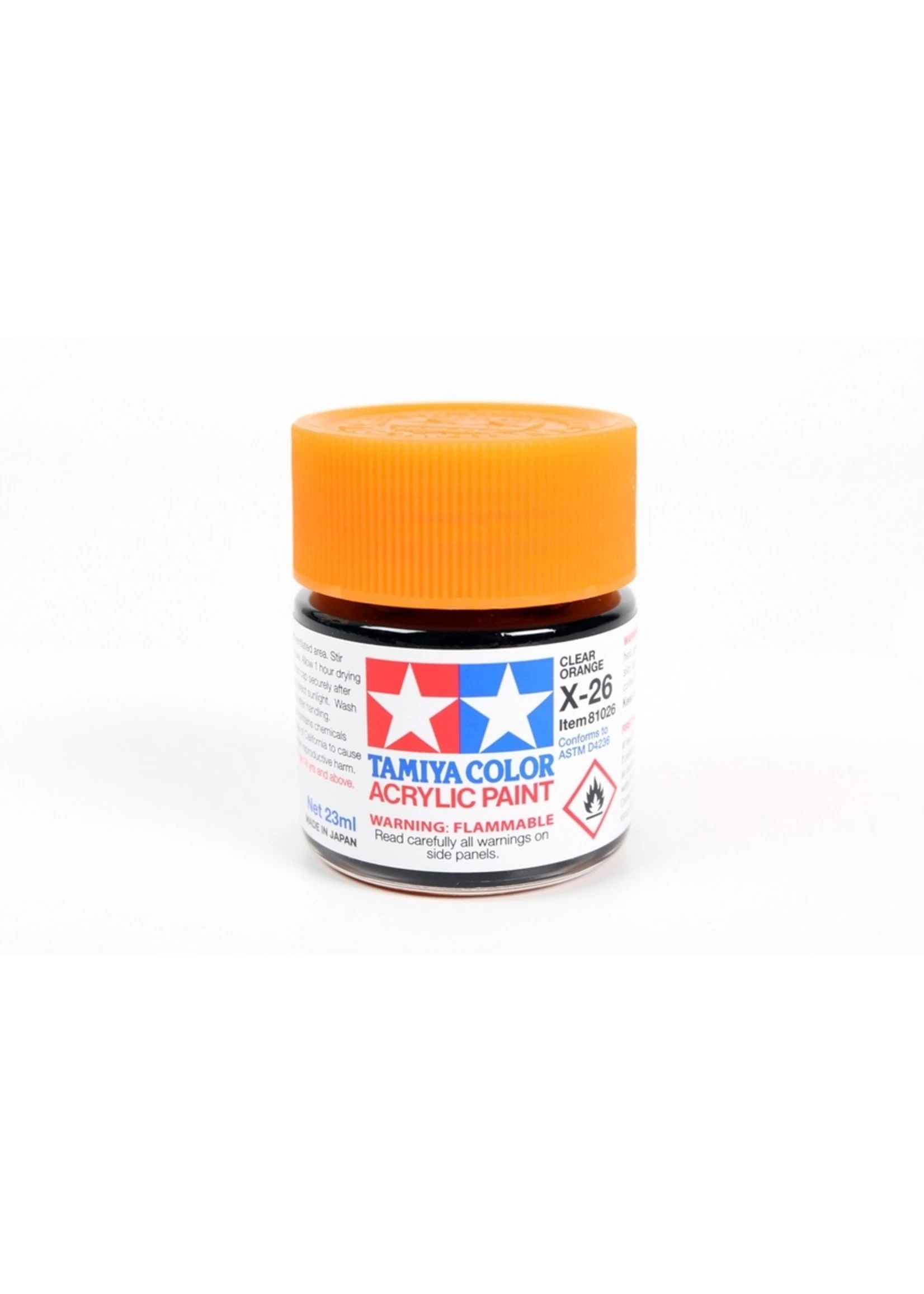 Tamiya X-26 - Clear Orange - 23ml Acrylic 3 Tamiya X-26 - Clear Orange - 23ml Acrylic