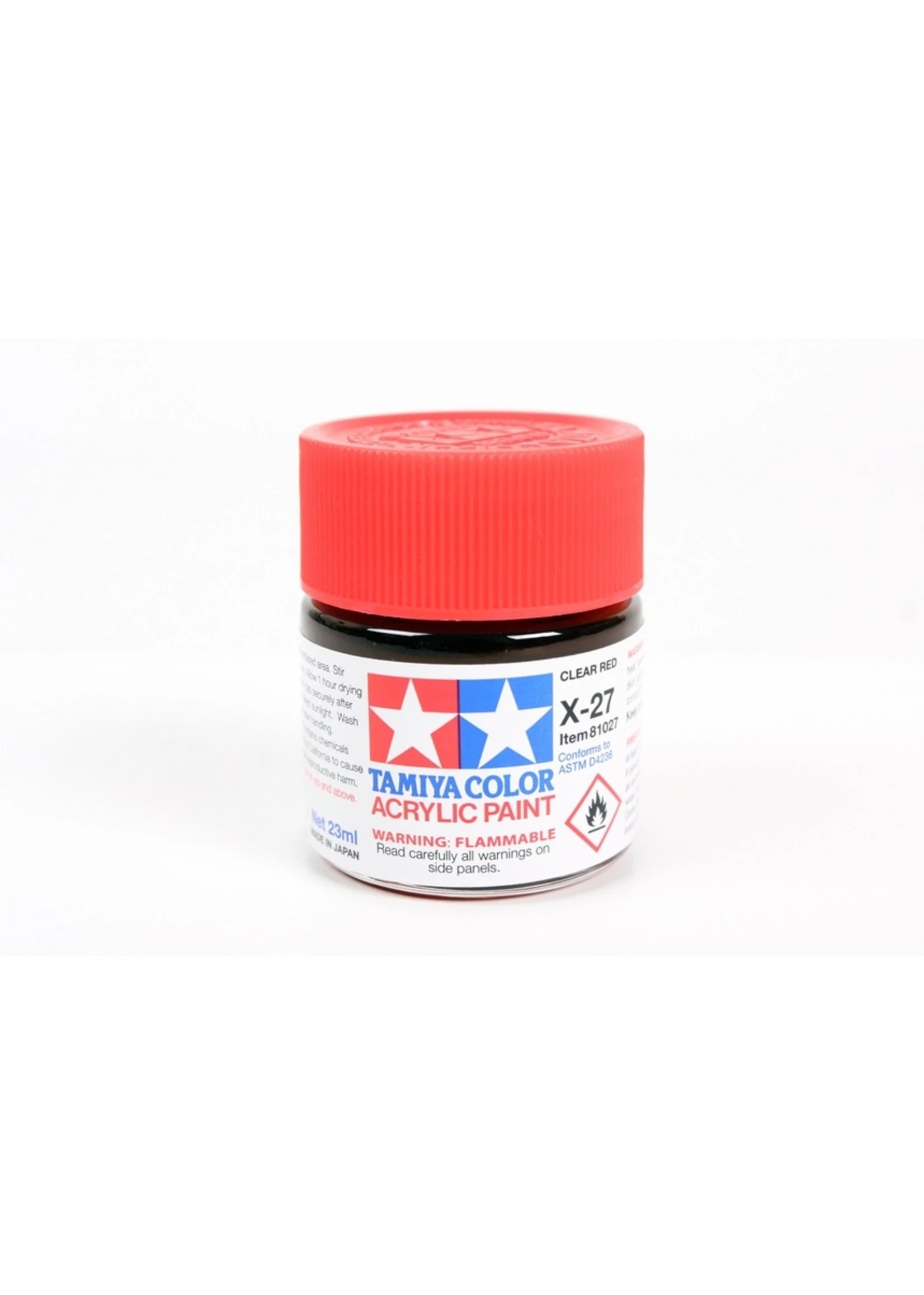 Tamiya X-27 - Clear Red - 23ml Acrylic