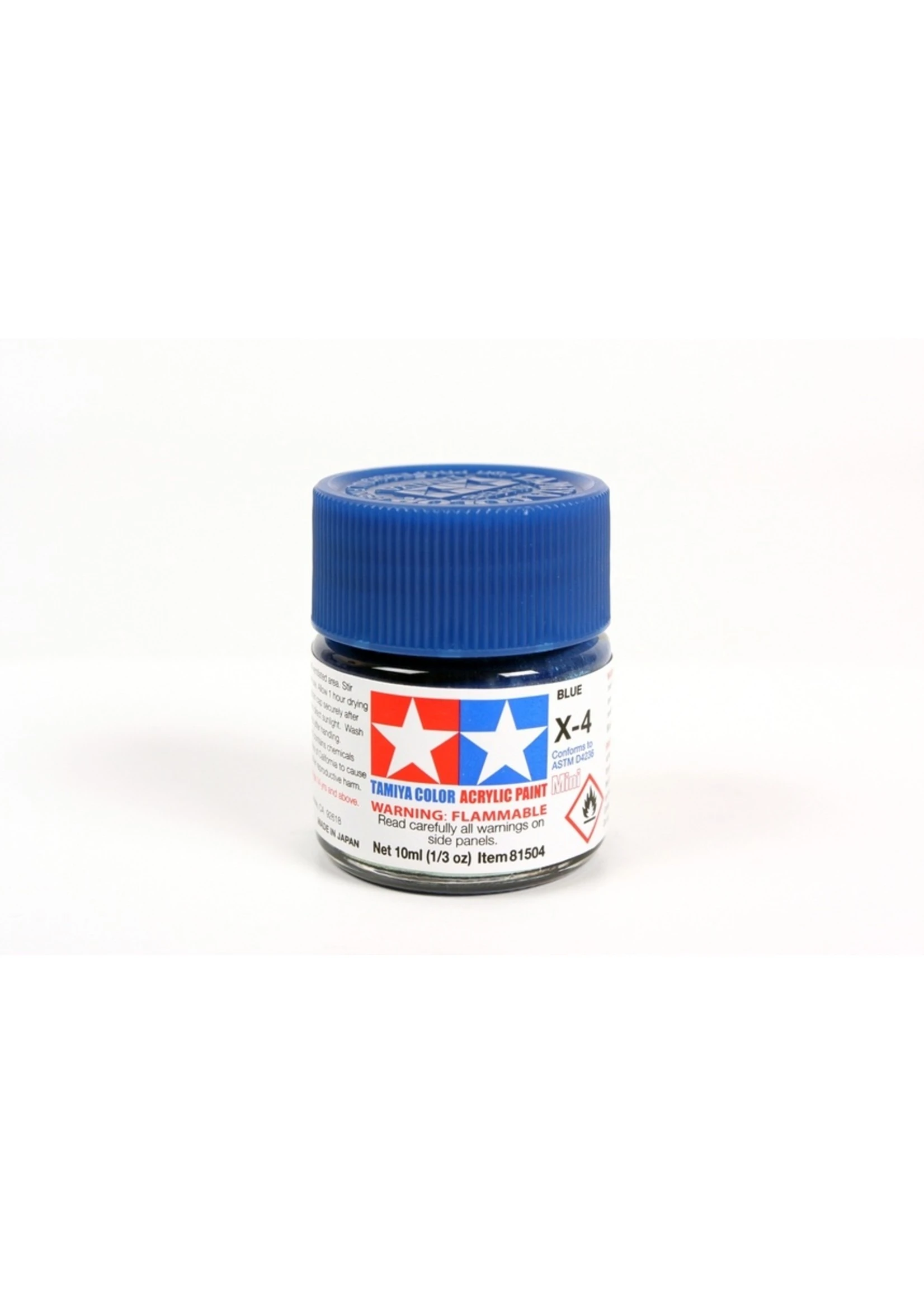 Tamiya X-4 - Blue - 10ml Acrylic 3 Tamiya X-4 - Blue - 10ml Acrylic
